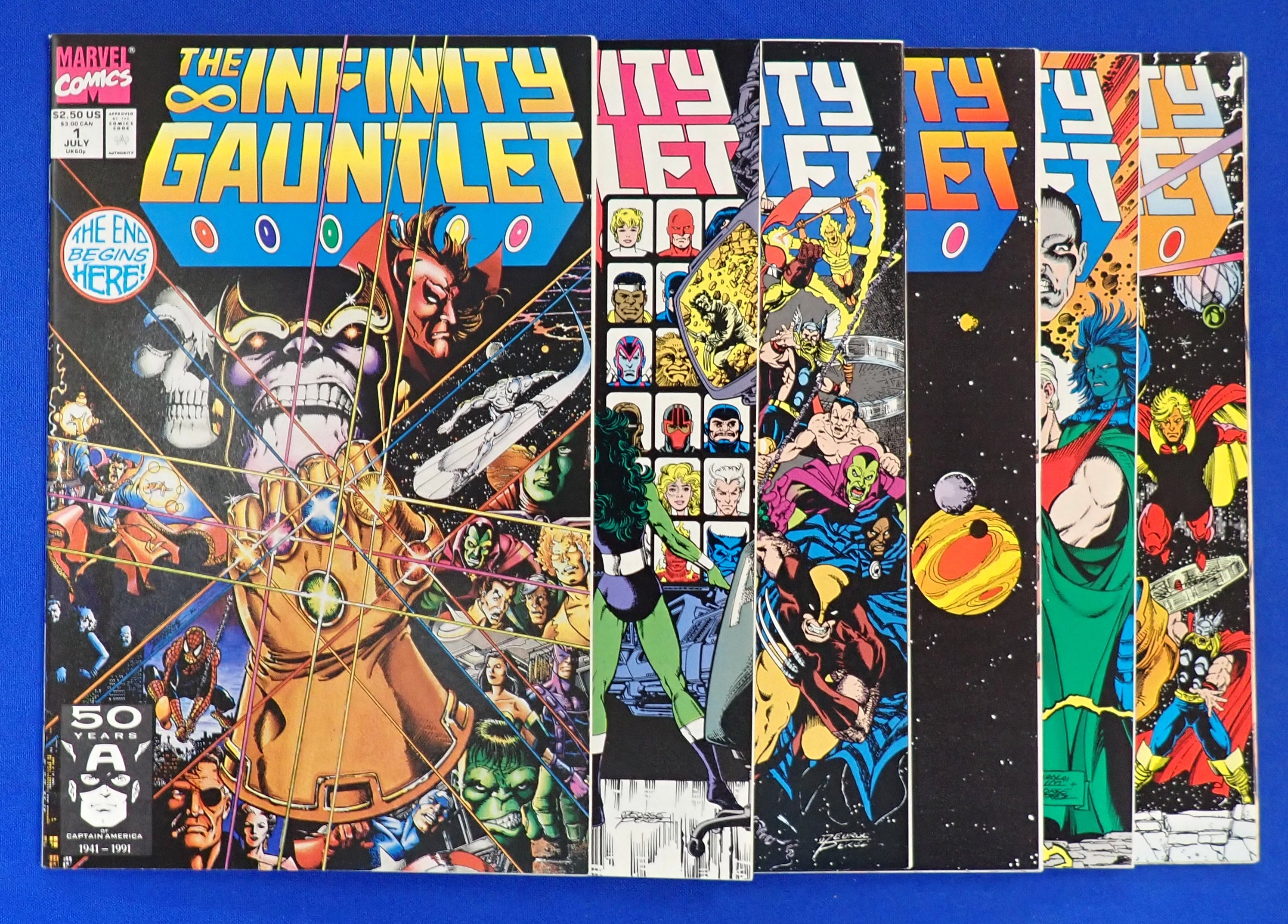 Infinity Gauntlet #1-6 (1991) - NM Complete Set
