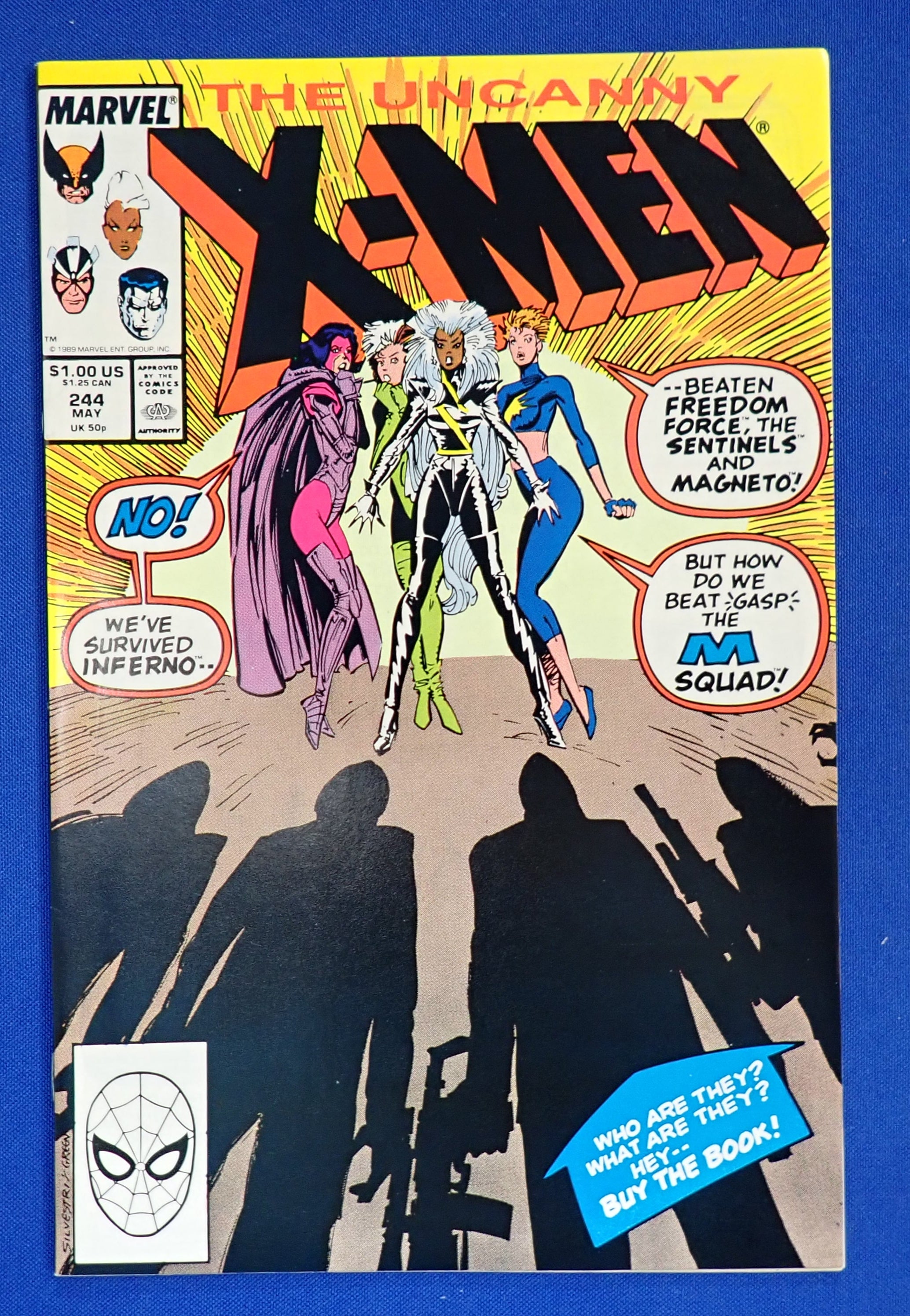 Uncanny X-Men #244 (1989) - NM- (9.2) - 1st Jubilee