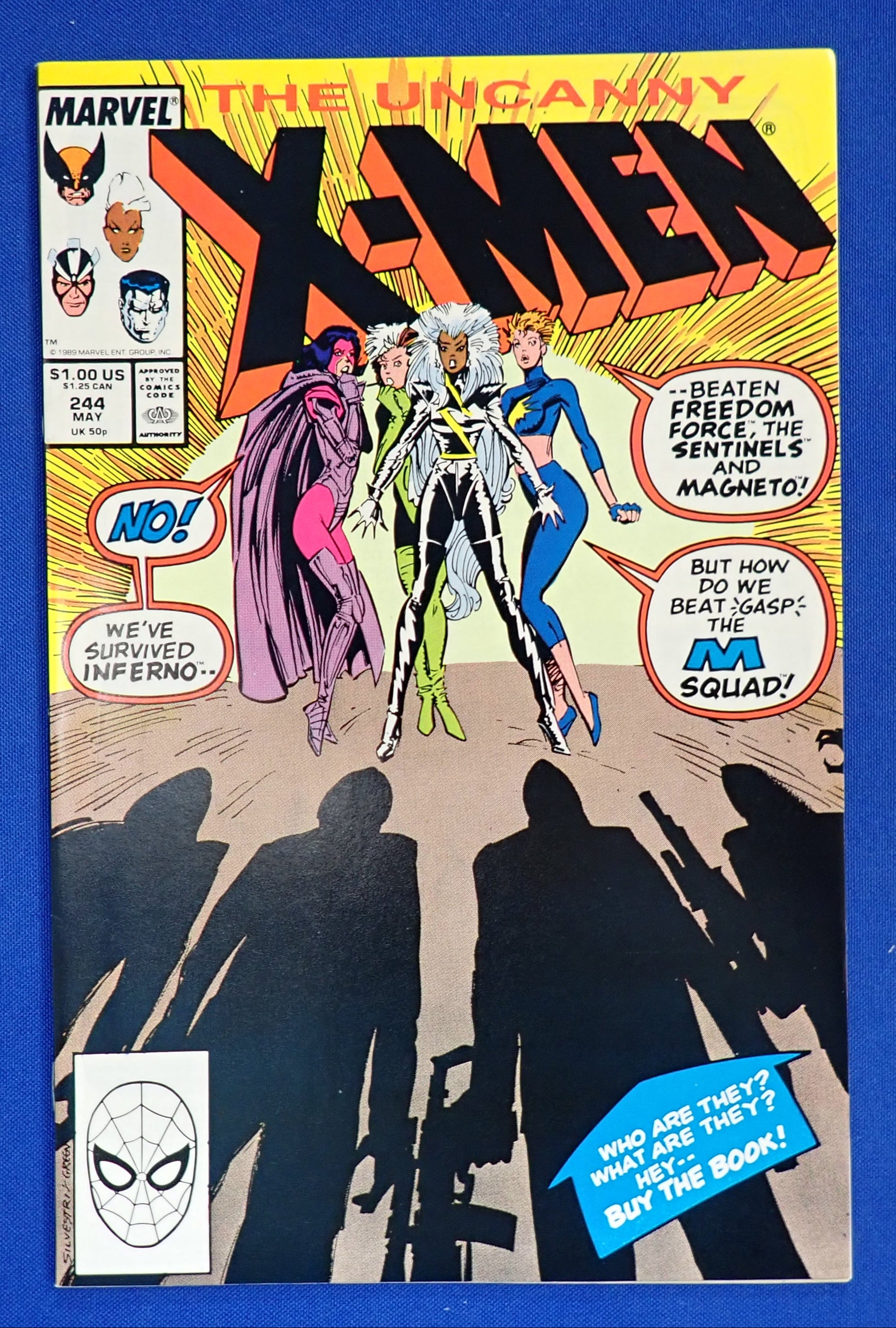 Uncanny X-Men #244 (1989) - VF- (7.5) - 1st Jubilee