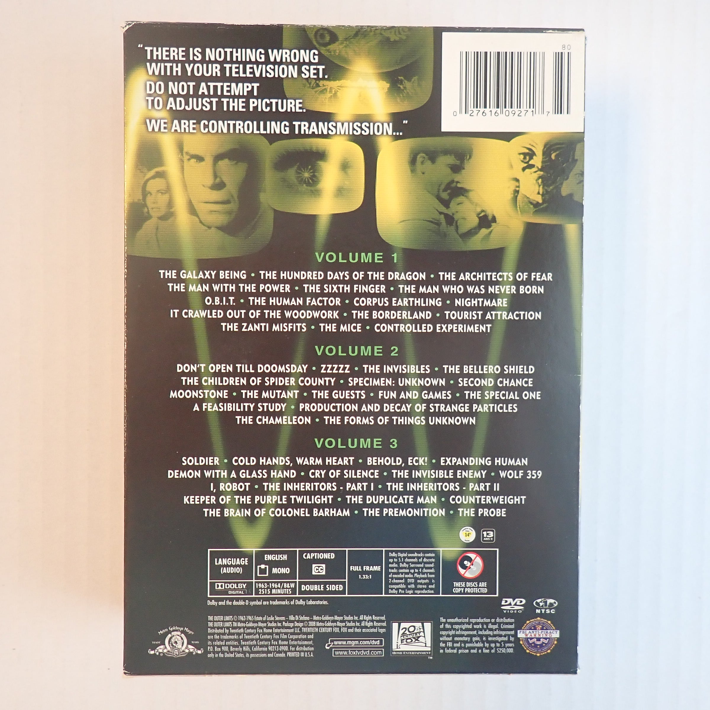 The Outer Limits Volumes 1-3 - DVD [Pre-Owned]