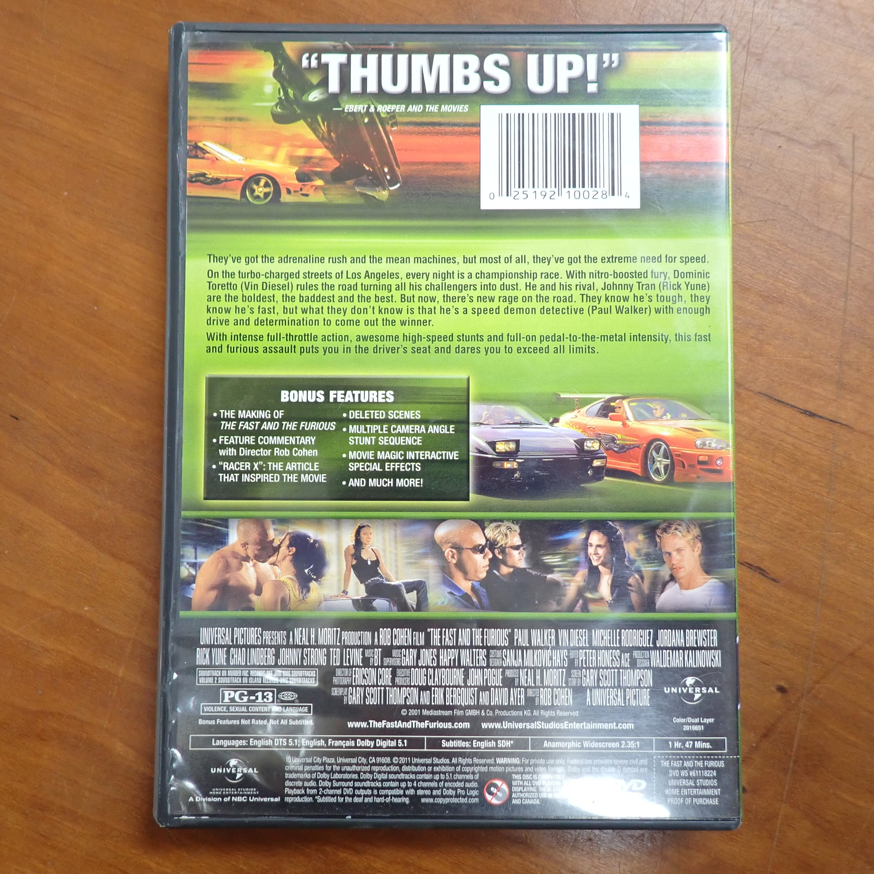 The Fast and the Furious the Original - DVD