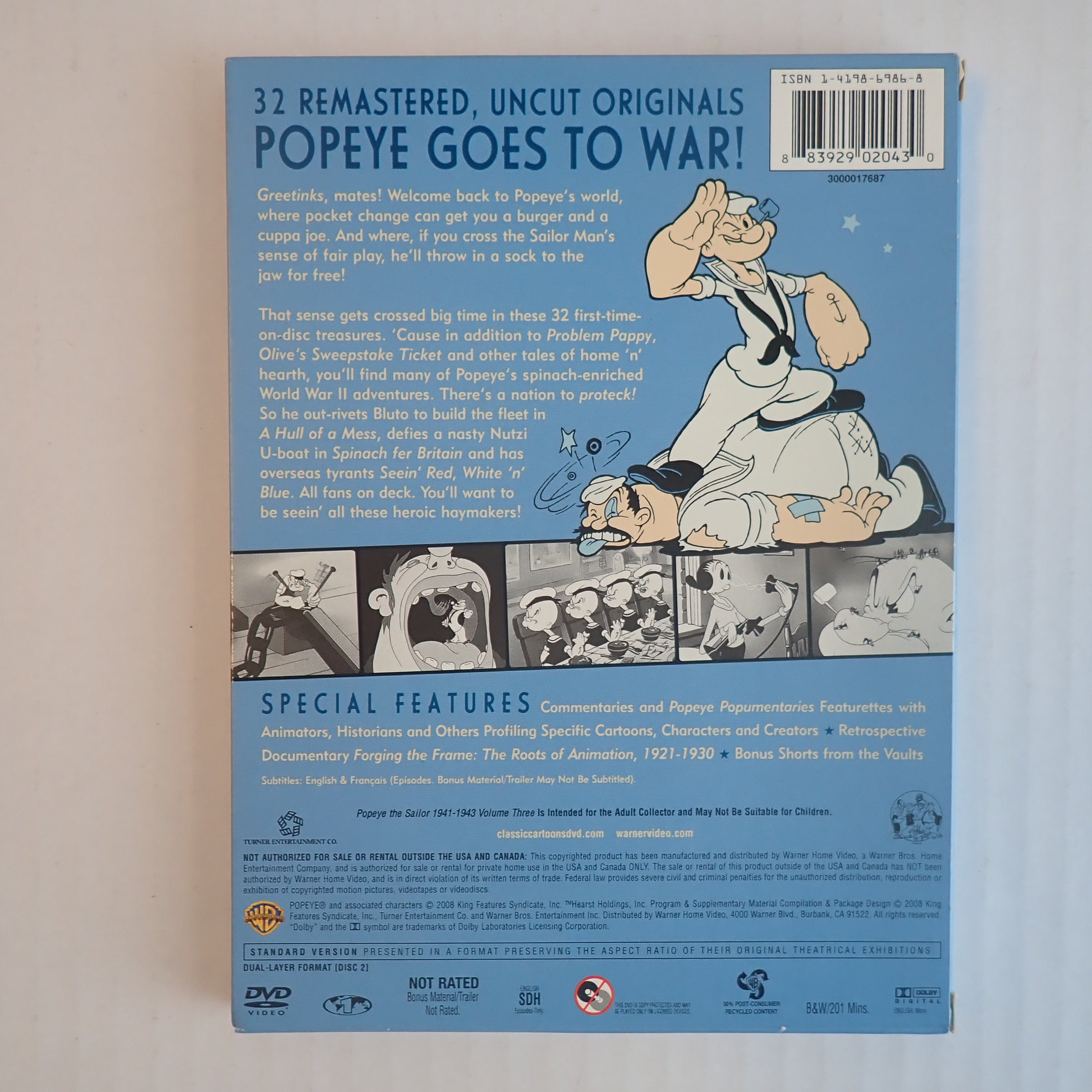 Popeye the Sailor 1941-1943 Shorts - DVD [Pre-Owned]