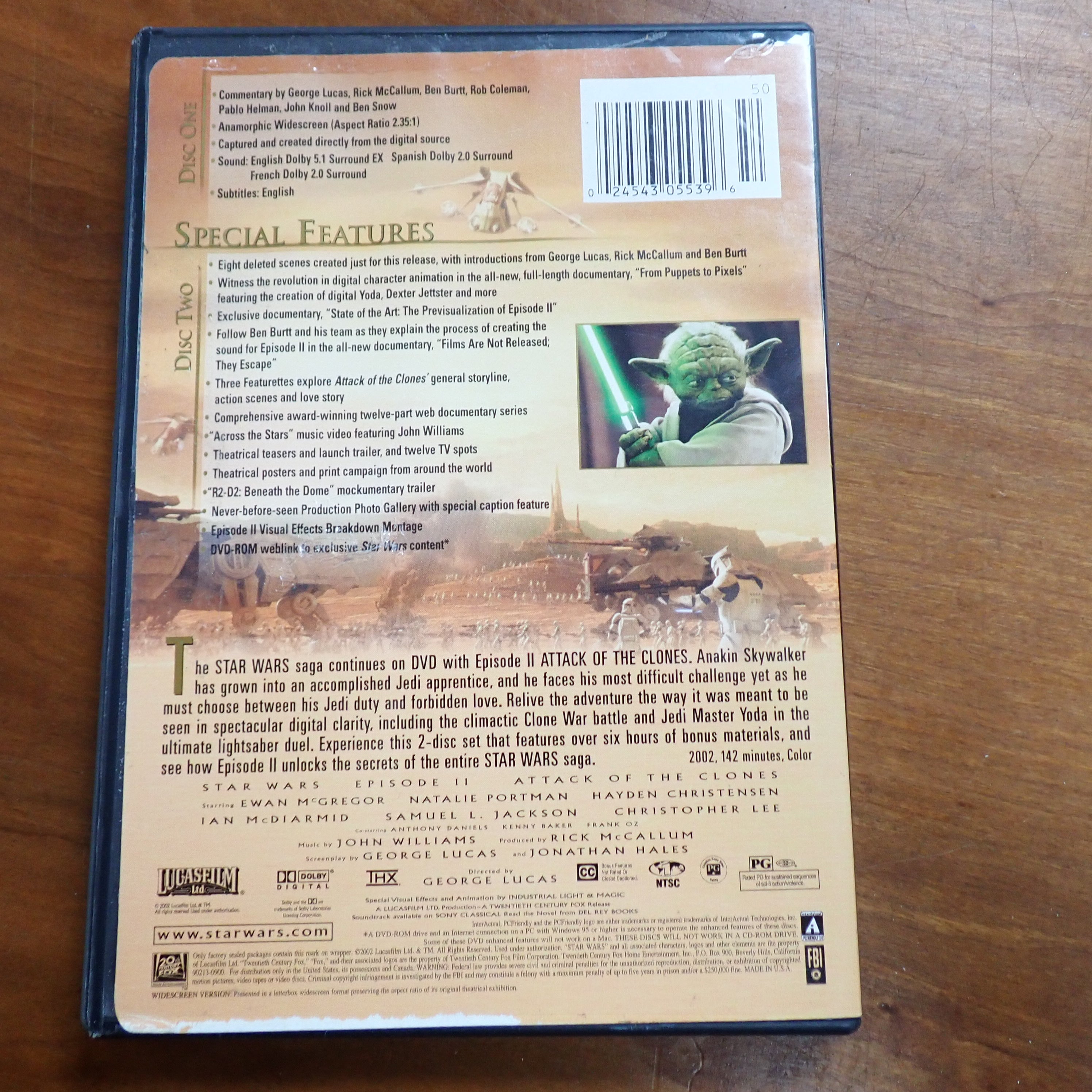 Star Wars: Attack of the Clones - DVD