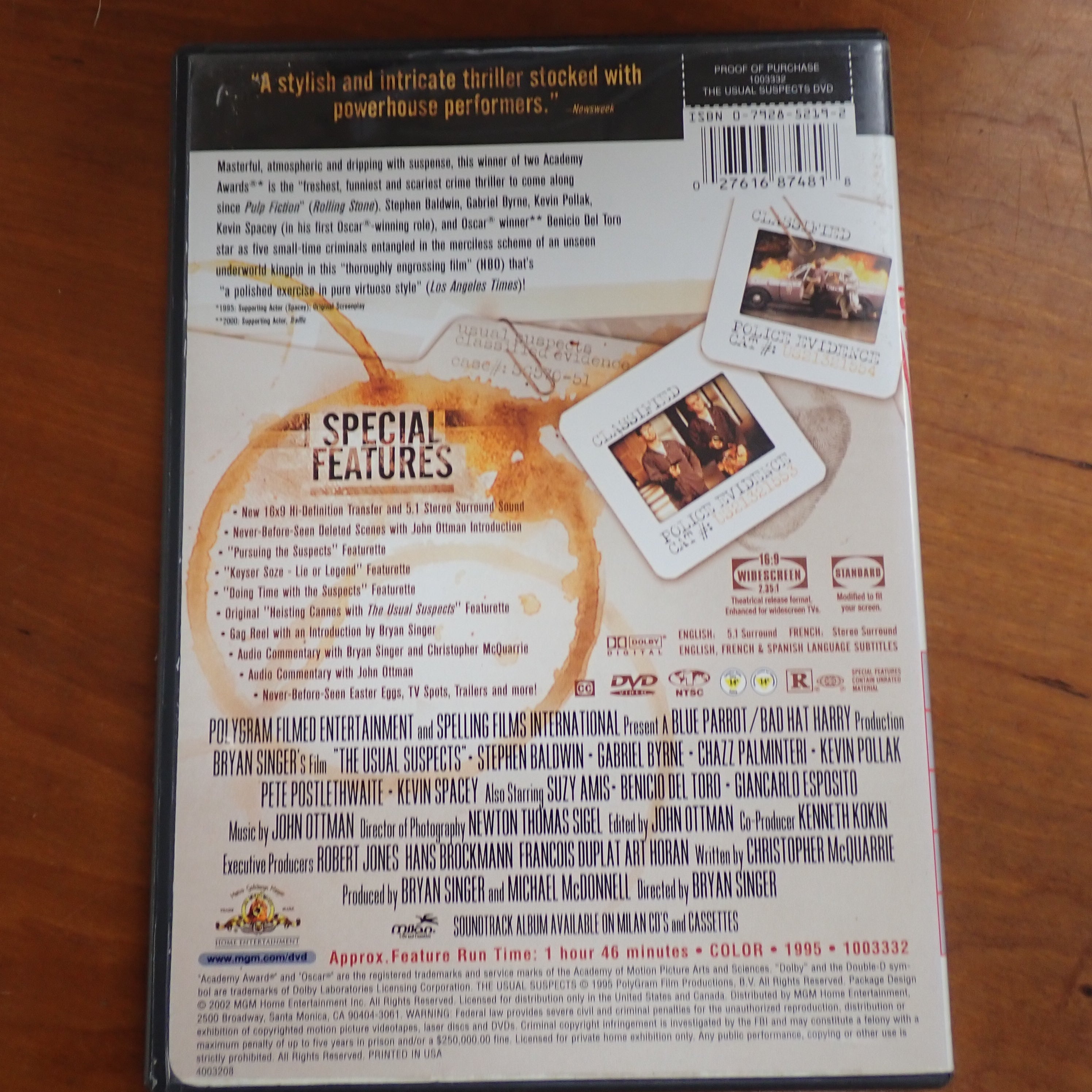 The Usual Suspects - DVD