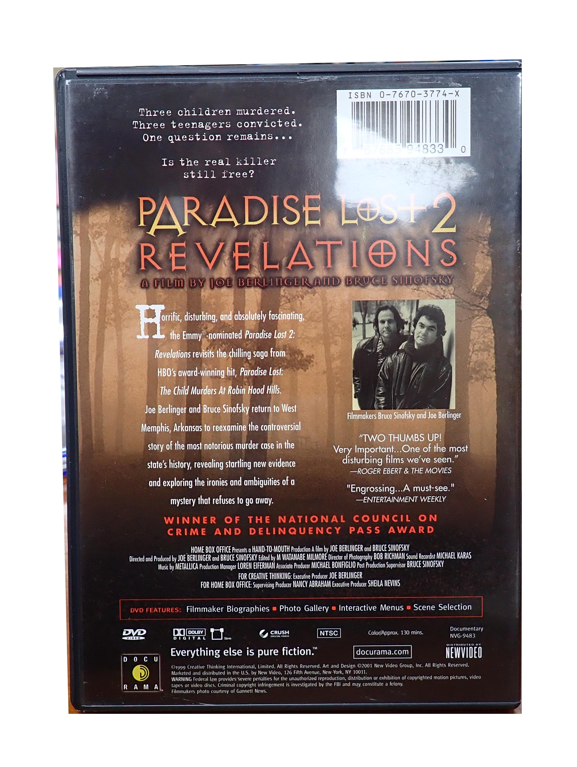Paradise Lost 1 & 2 - DVD (Pre-Owned)