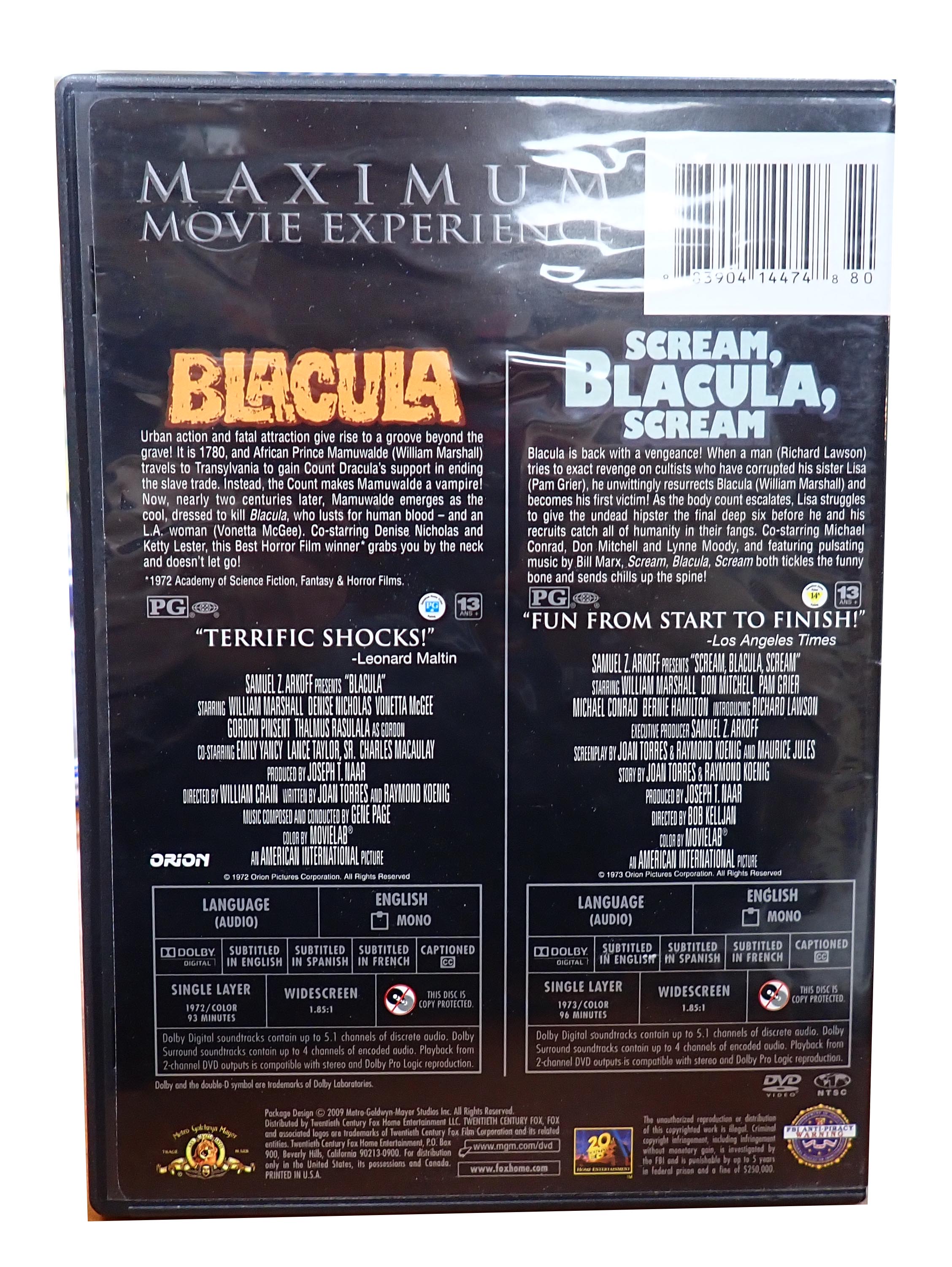 Blacula Double Feature - DVD (Pre-Owned)