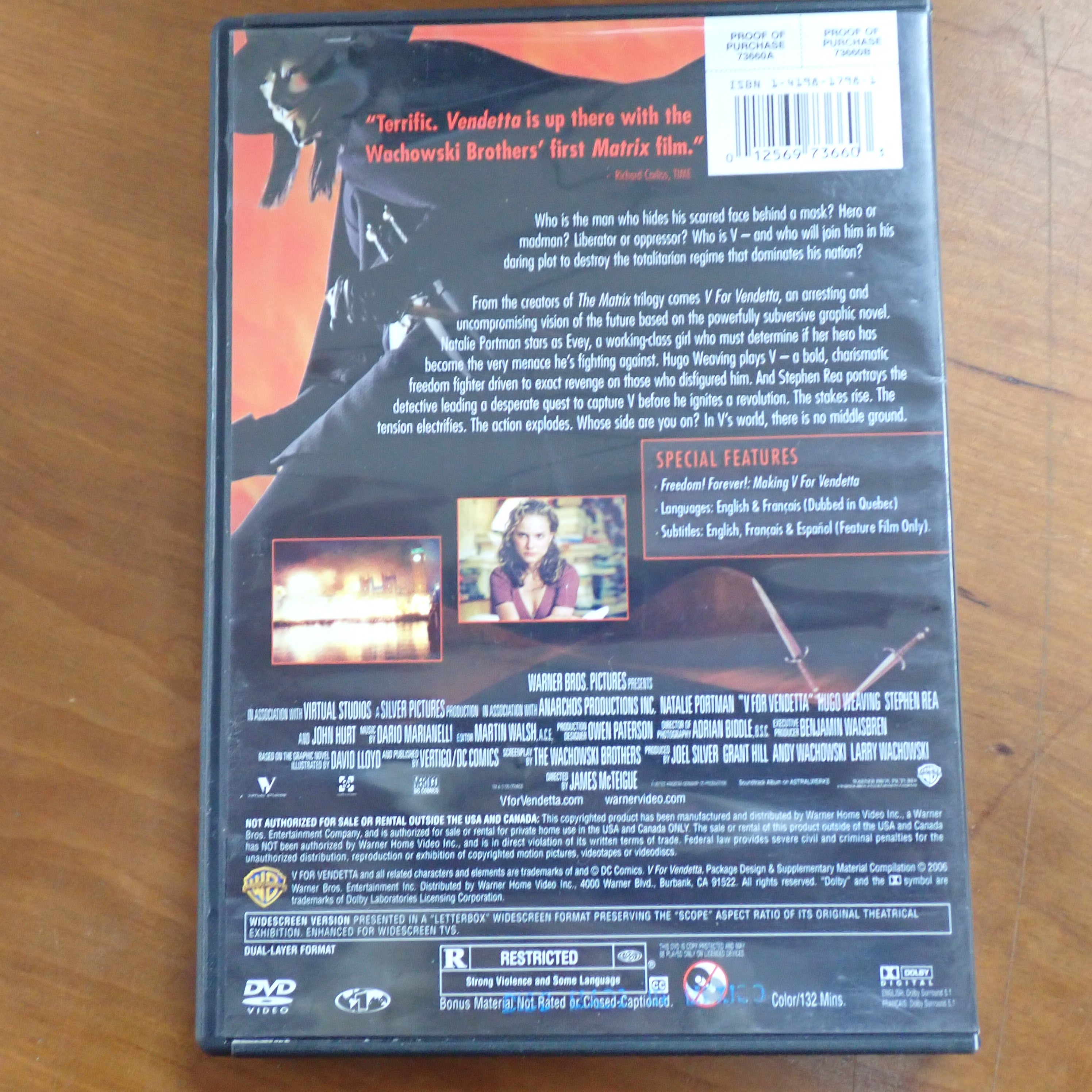 V for Vendetta - DVD