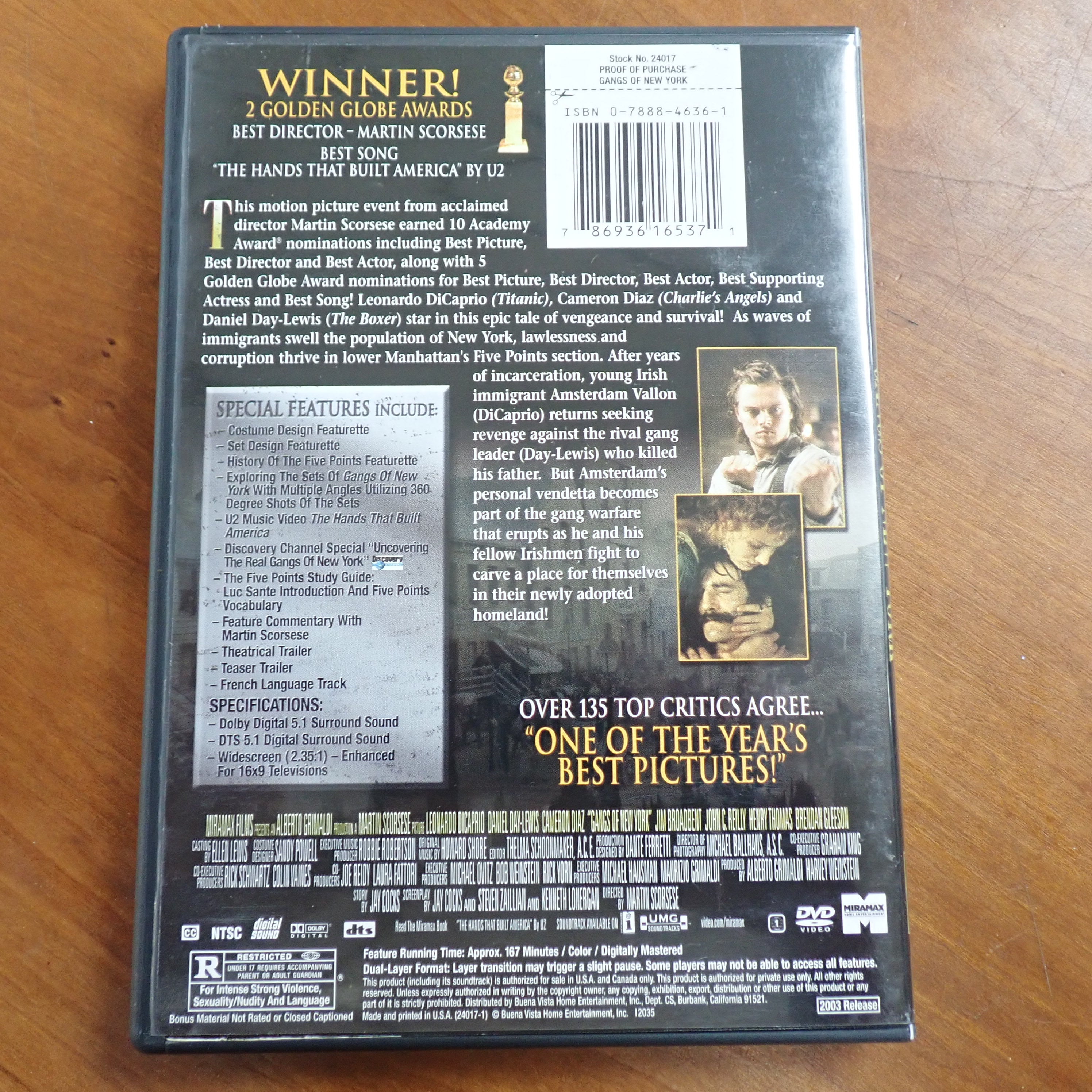 Gangs of New York - DVD