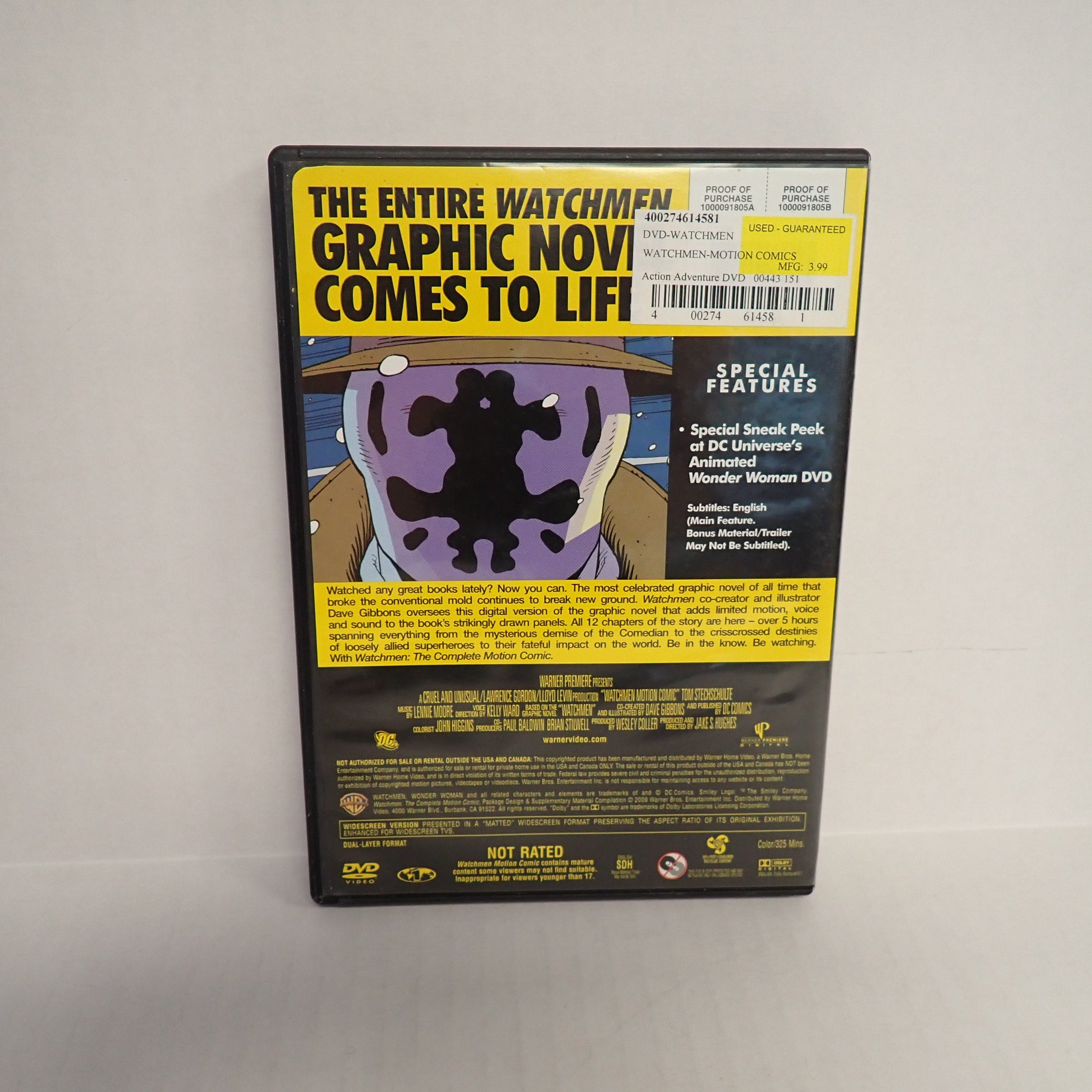 Watchmen, the Complete Motion Comic - DVD [Pre-Owned]