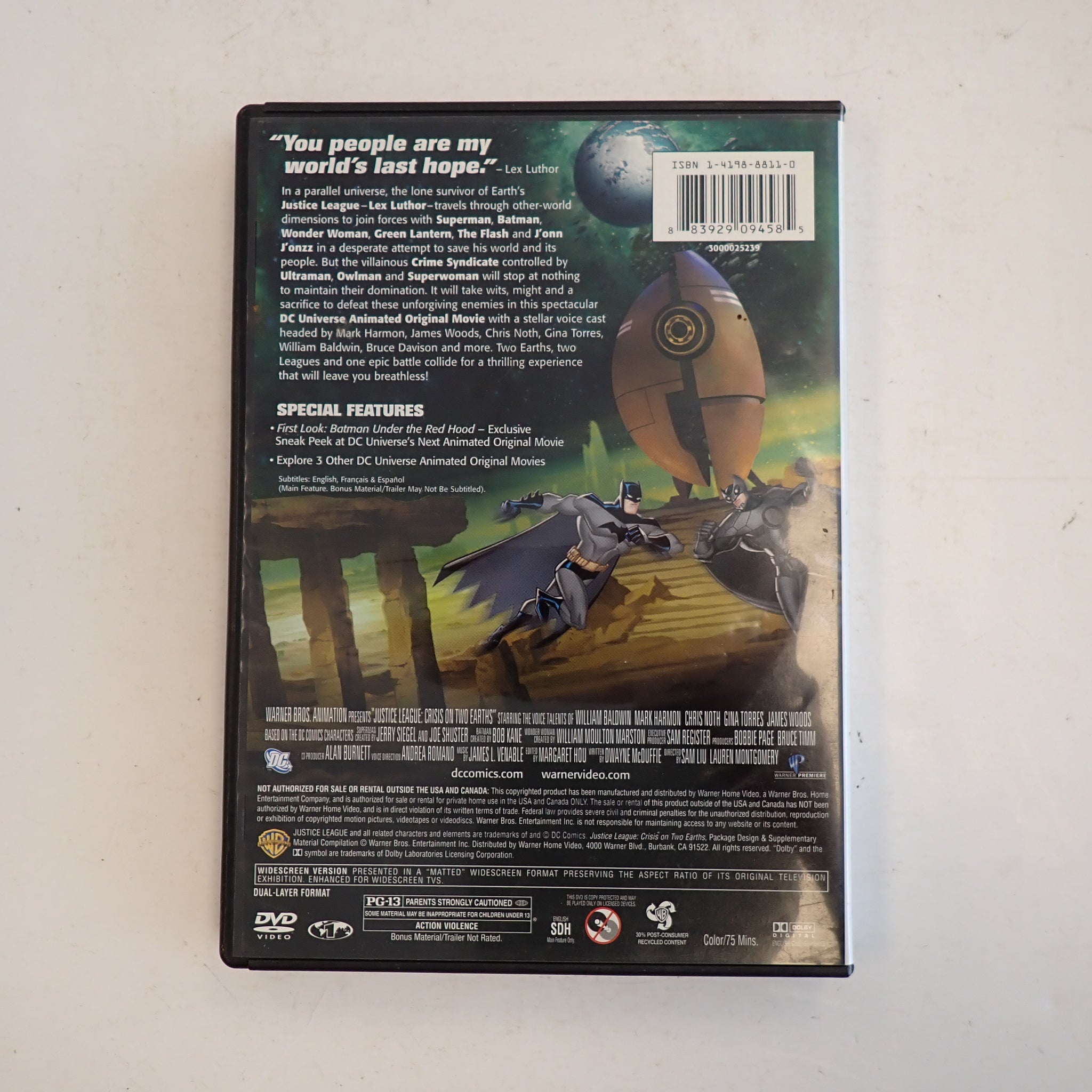 Justice League: Crisis on Two Earths - DVD – Infinity Flux