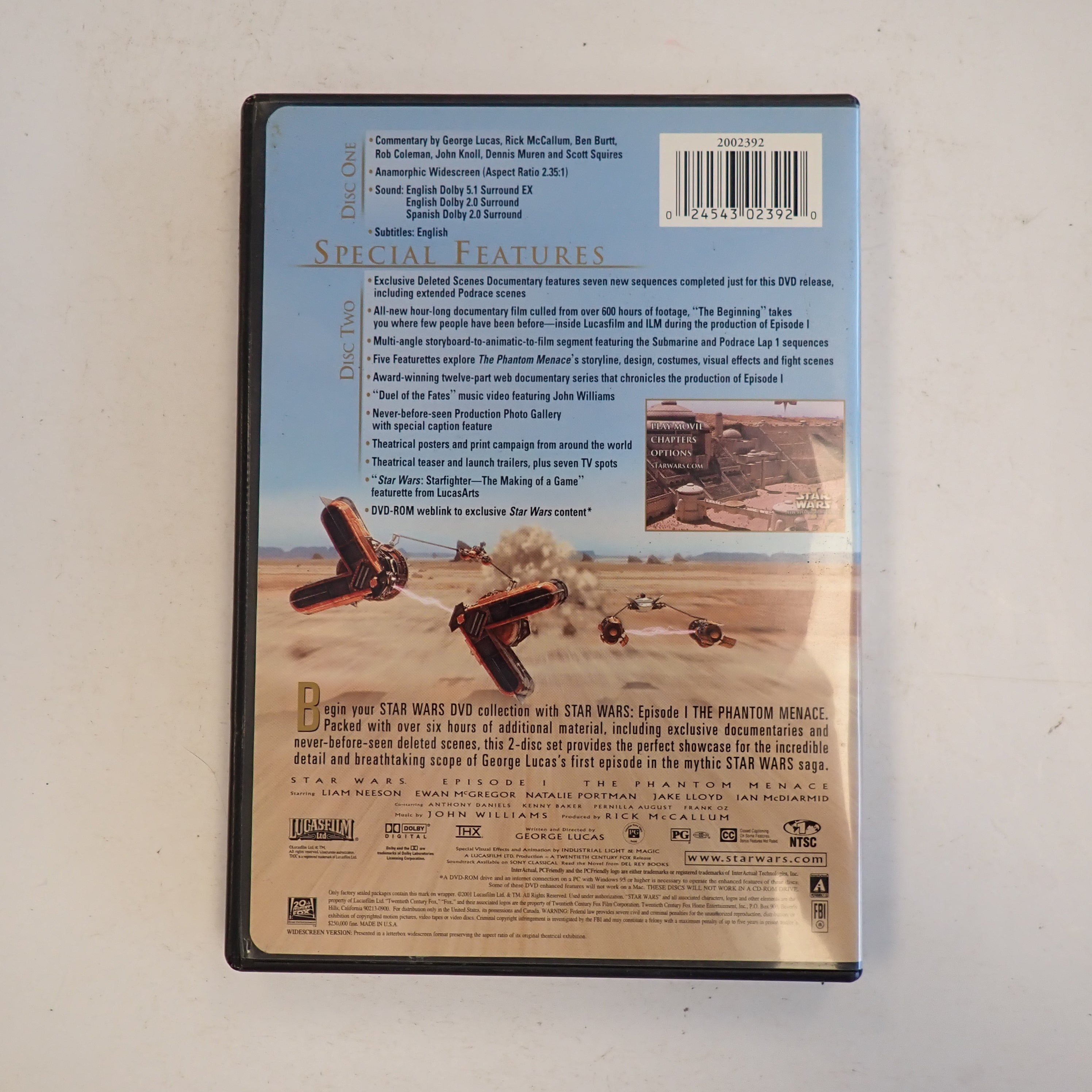 Star Wars Episode I: The Phantom Menace - DVD