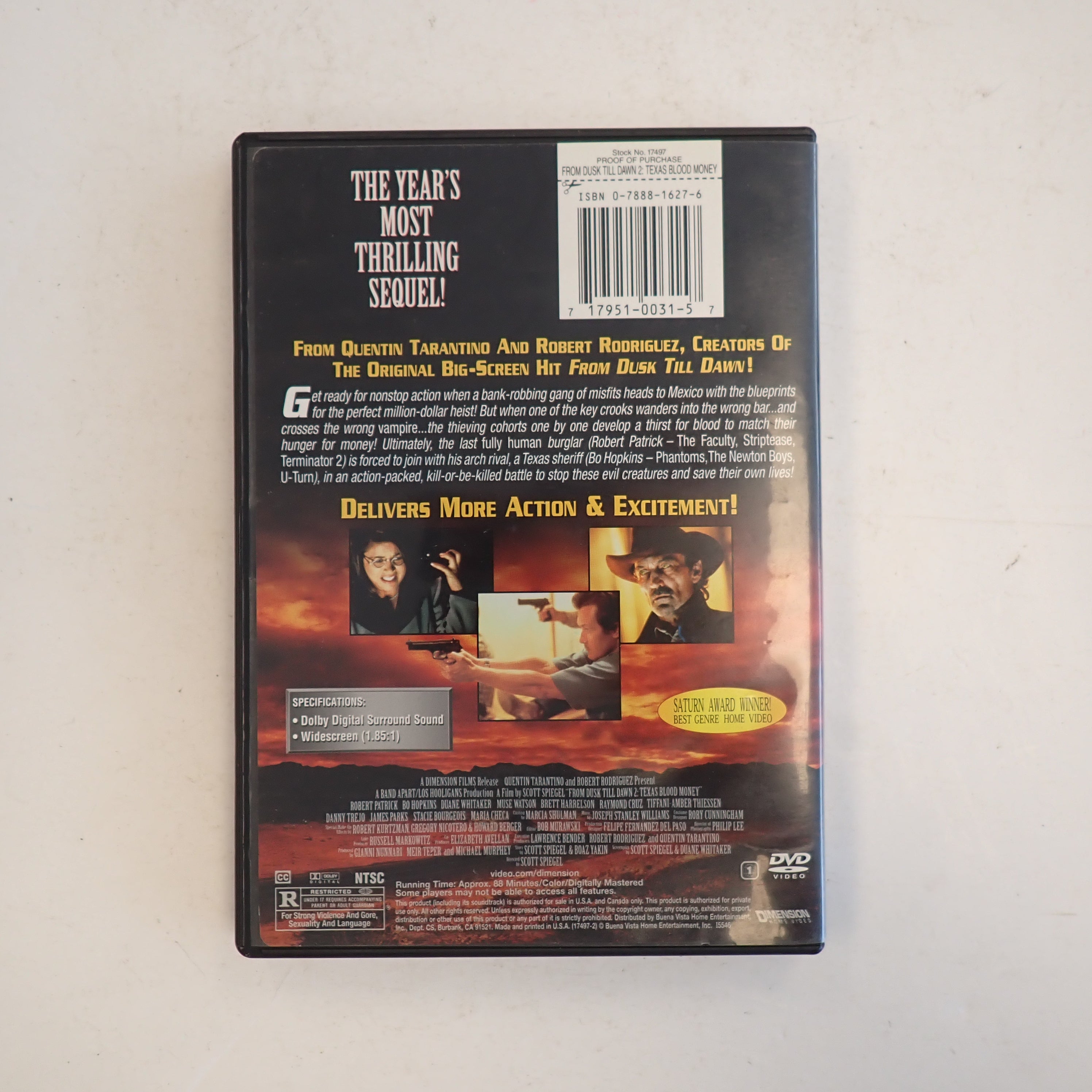 From Dusk Till Dawn 2: Texas Blood Money - DVD