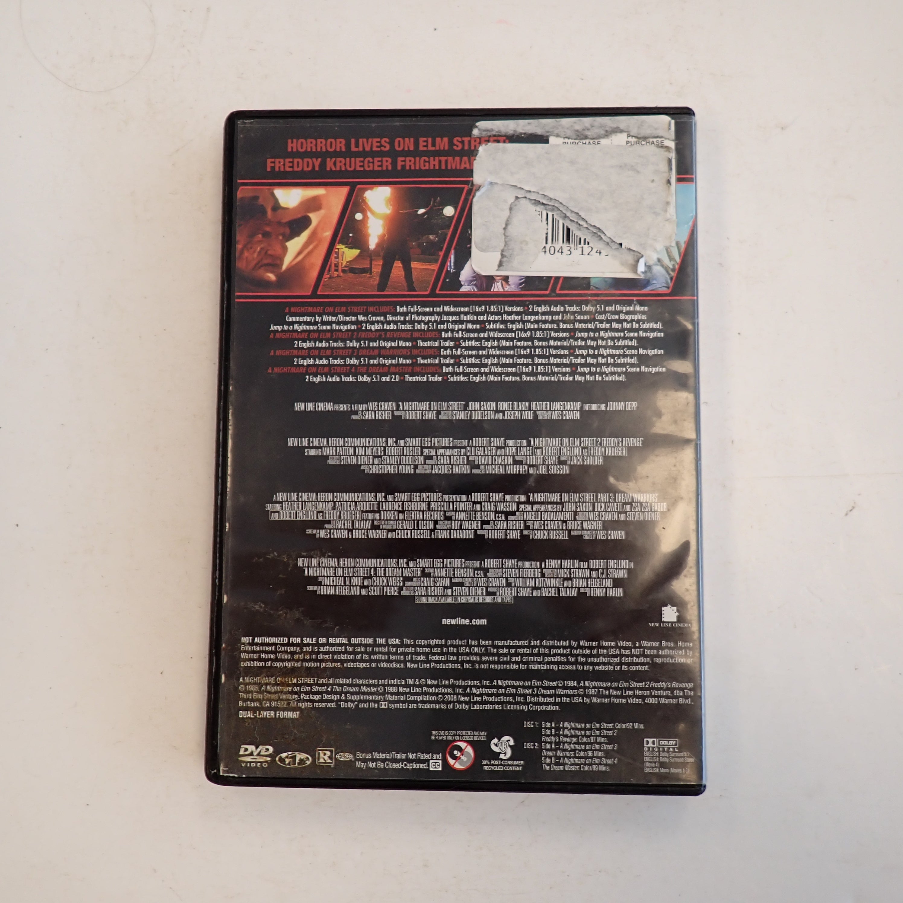 4 Film Favorites: Nightmare on Elm Street 1-4 - DVD