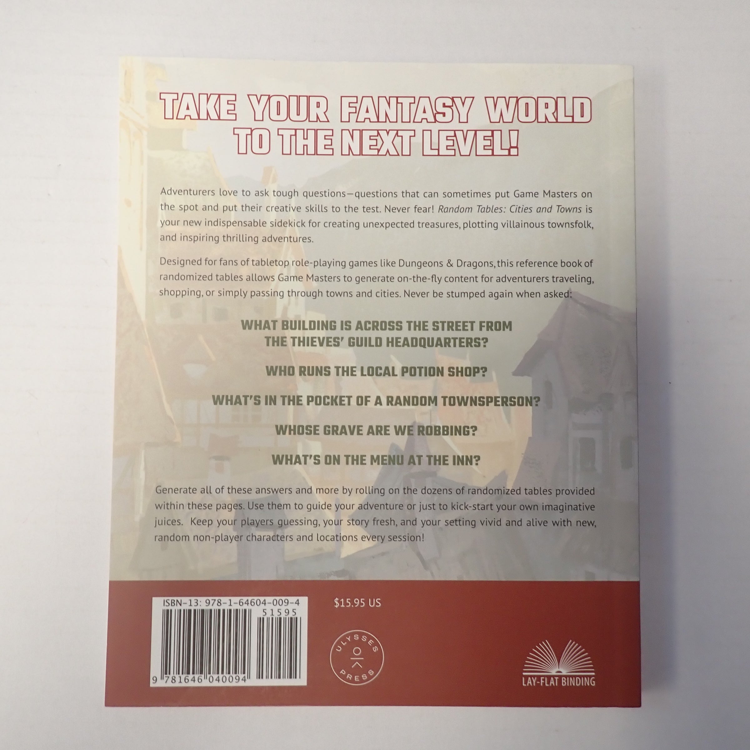Random Tables: Cities and Towns - [PRE-OWNED]