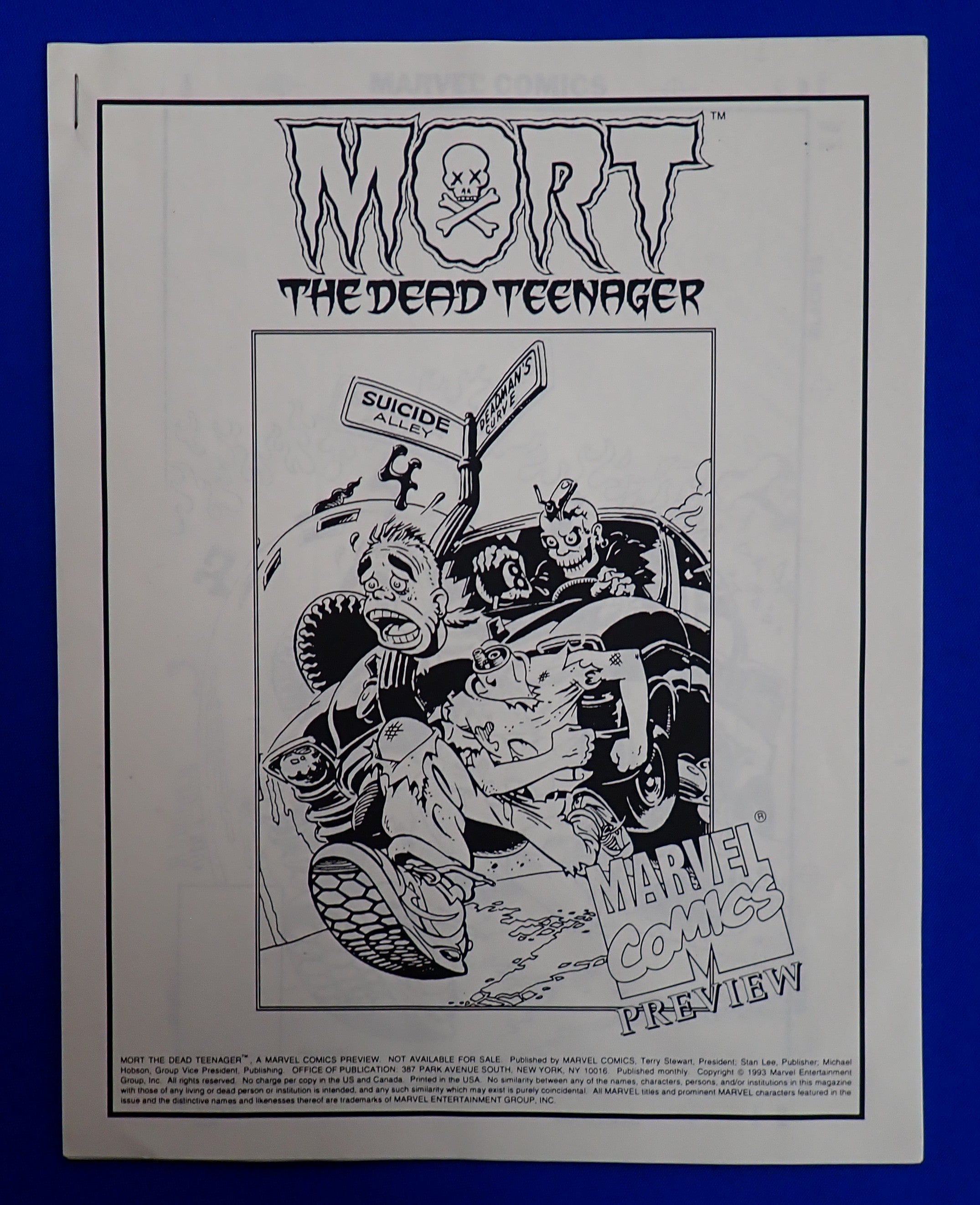 Mort the Dead Teenager Marvel Preview (1993) - Larry Hauna Art