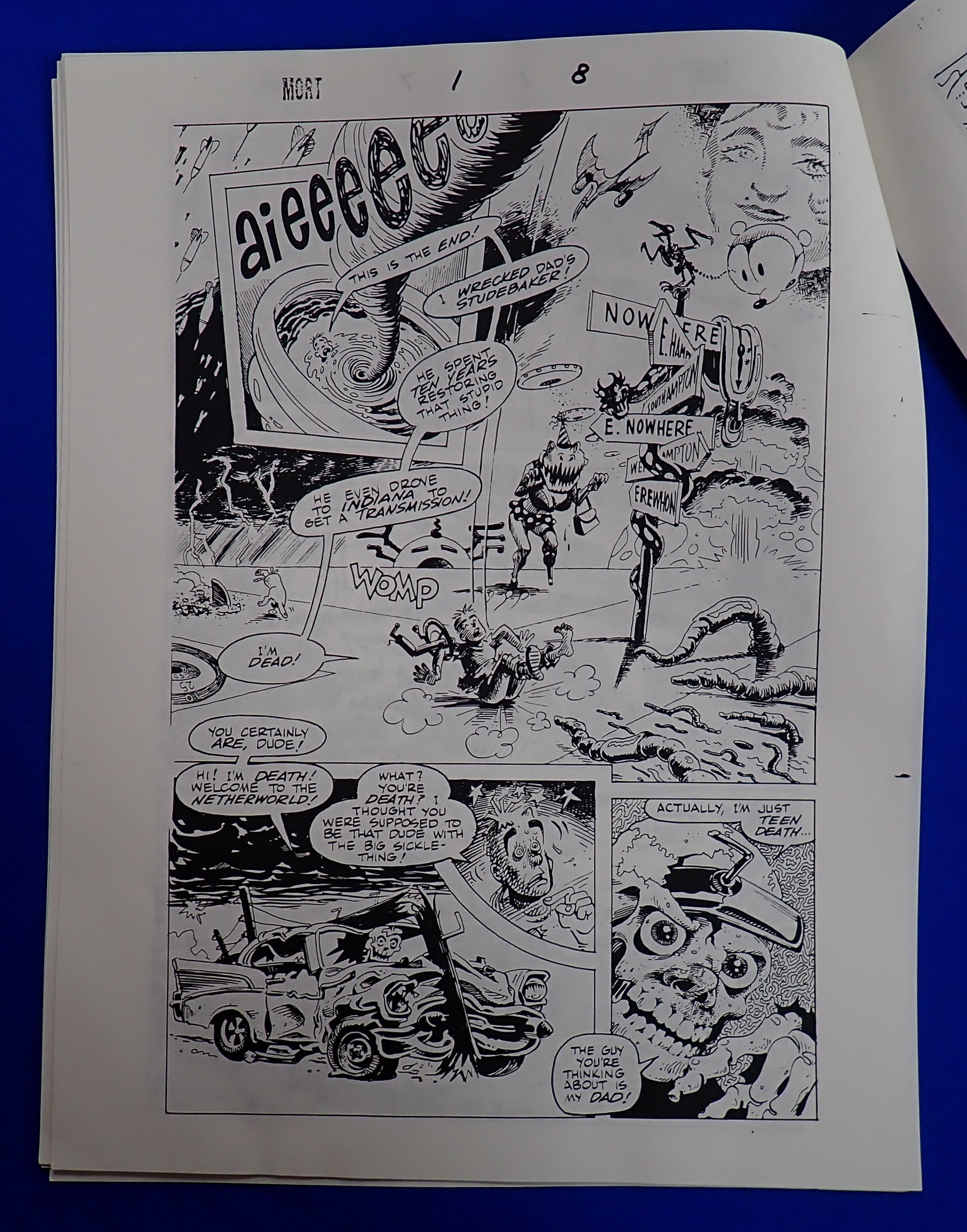 Mort the Dead Teenager Marvel Preview (1993) - Larry Hauna Art