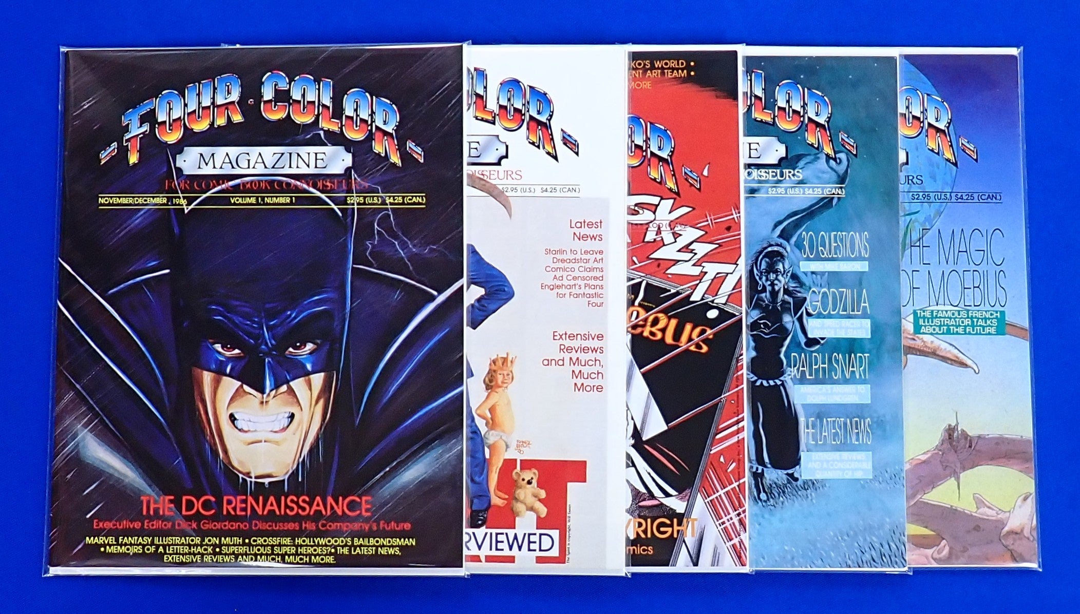 Four Color Magazine (1986-87) #1-5 - VF/NM (9.0) - Full Set