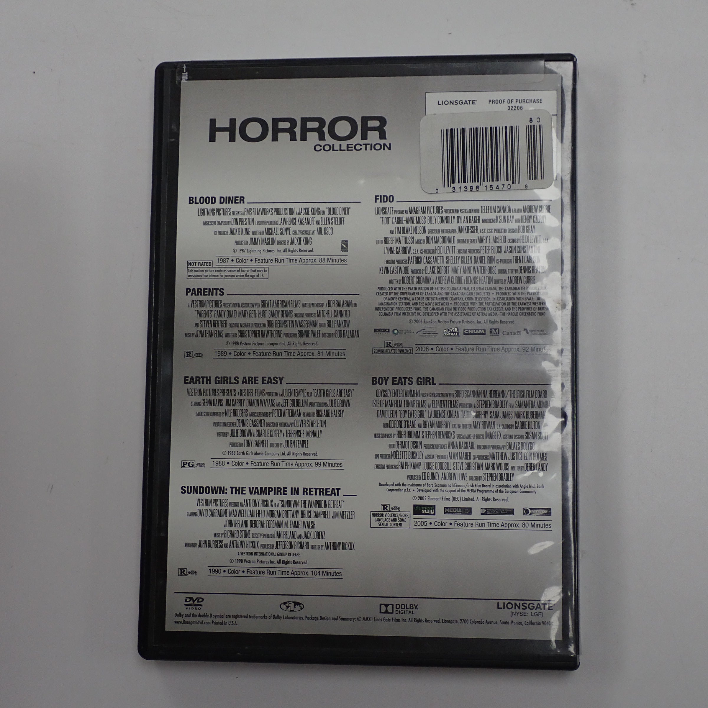 Horror Collection (6 Movie Pack) - DVD [Pre-Owned]