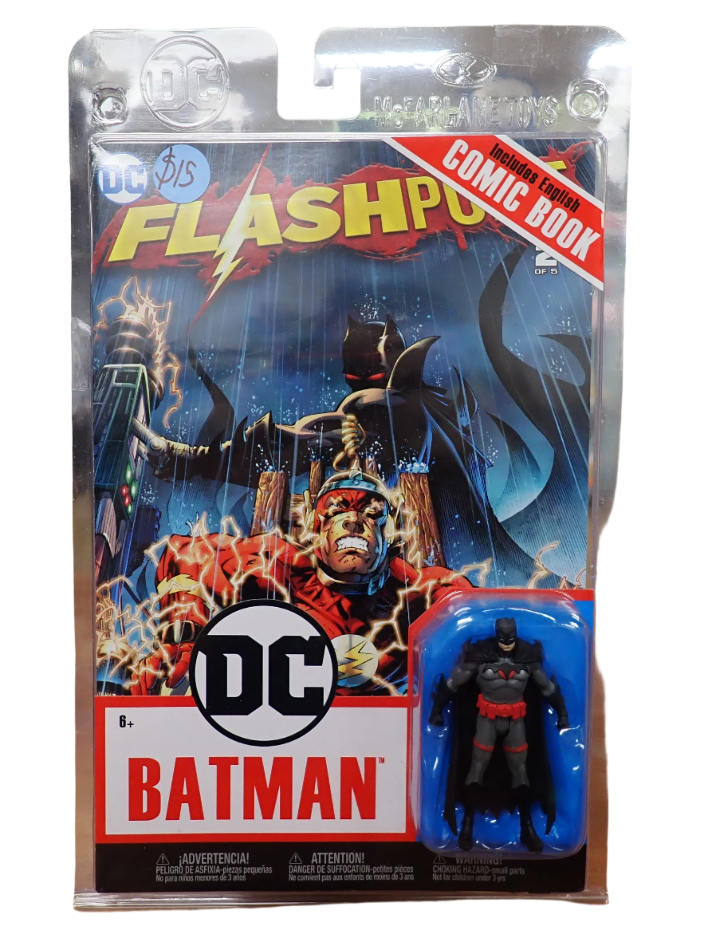 DC Flashpoint Comic + Flashpoint Batman Figure