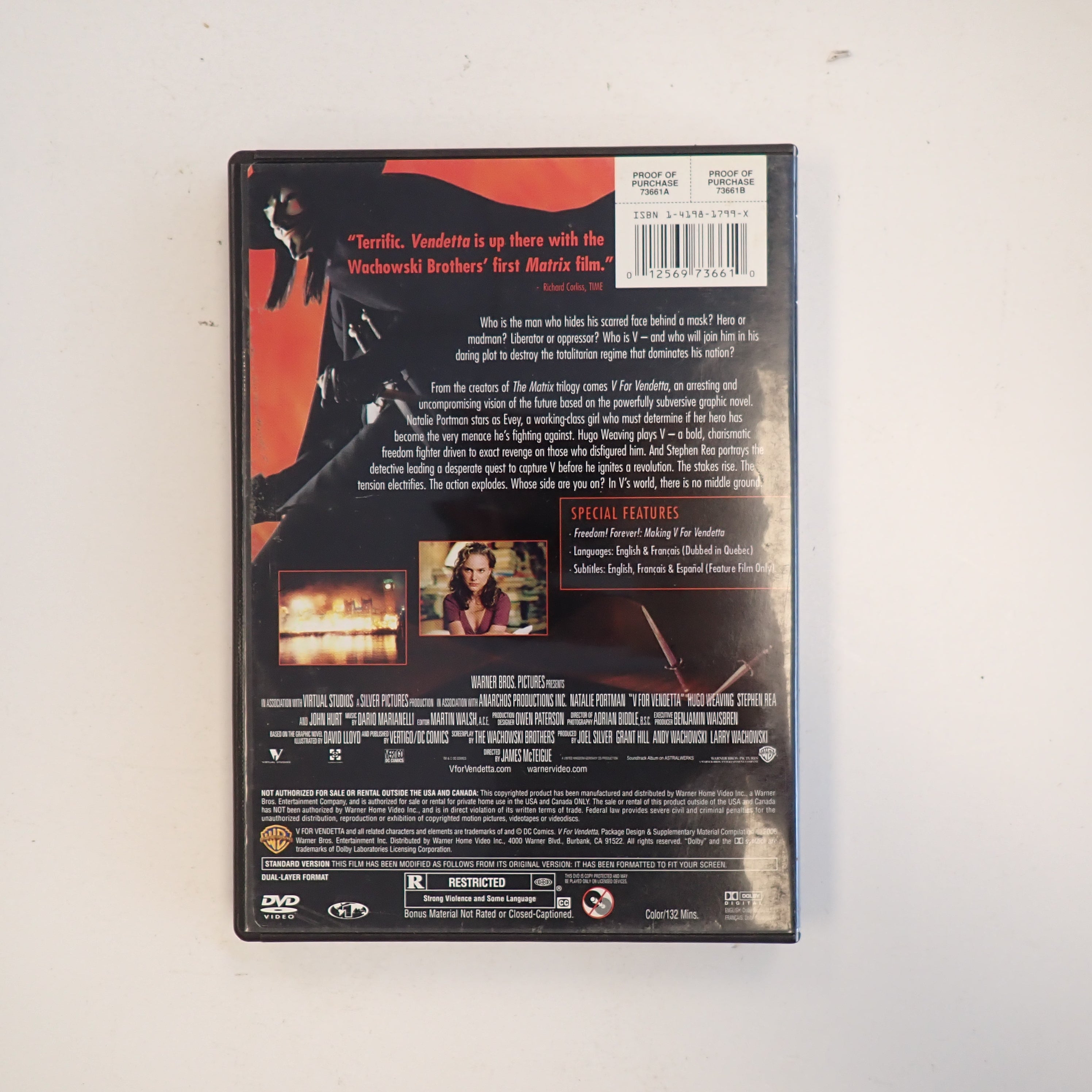 V for Vendetta - DVD