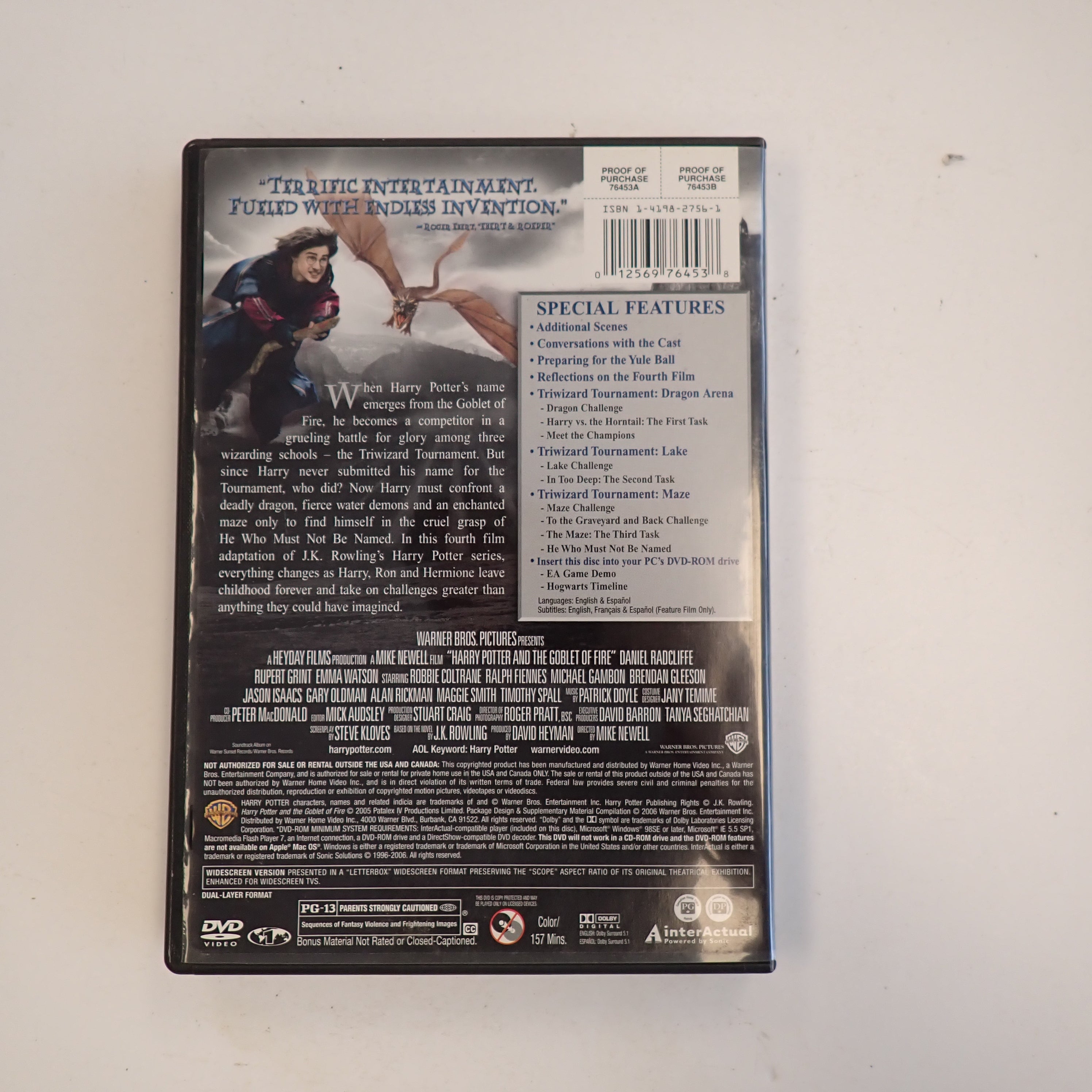 Harry Potter & the Goblet of Fire - DVD