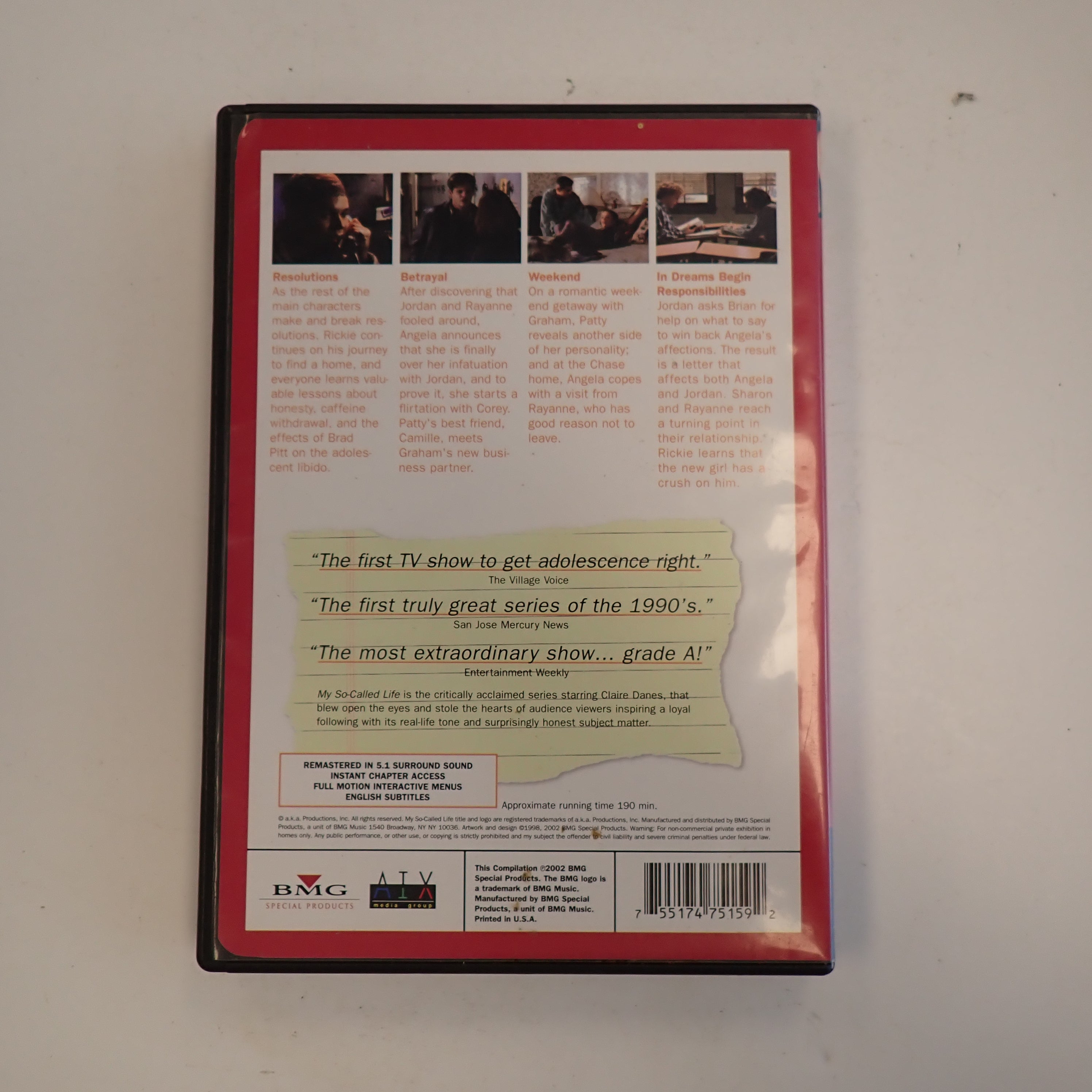 My So-Called Life Season 1, 4, & 5  - DVD