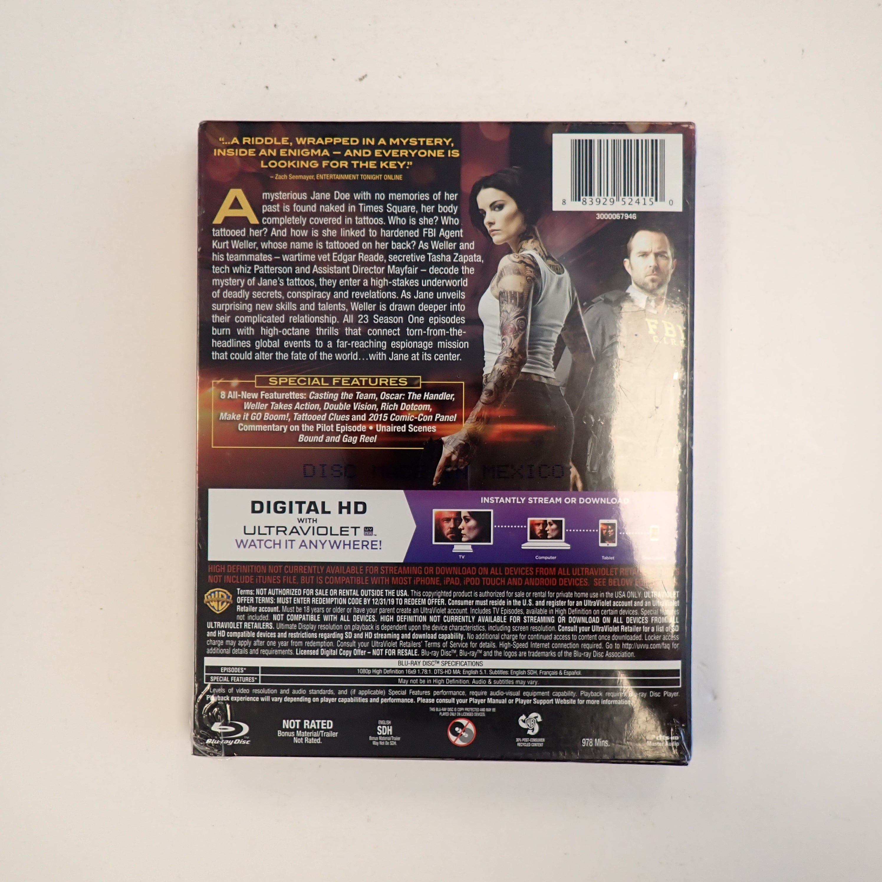 Blindspot: The Complete First Season  - Blu-ray (Sealed)