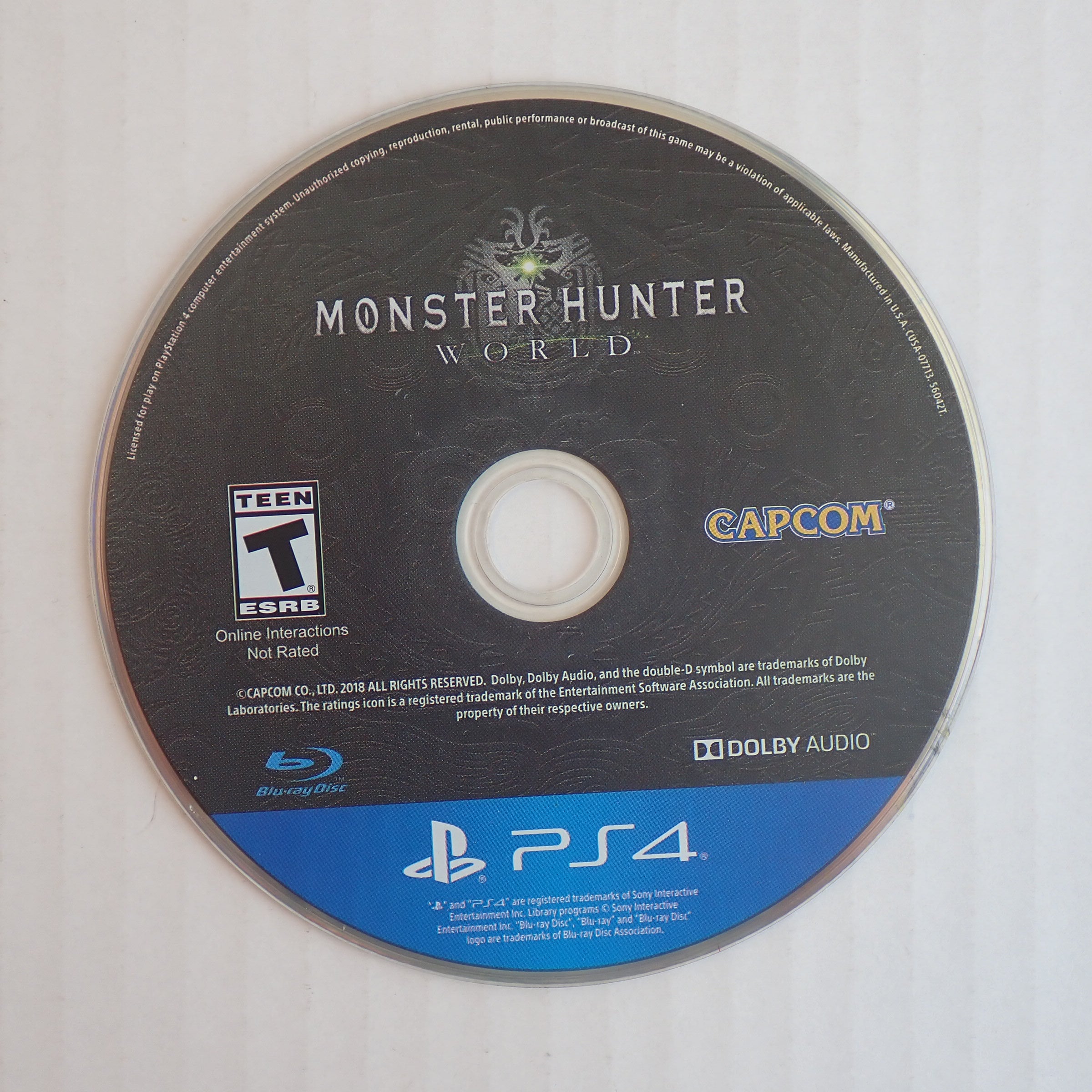 Monster Hunter World (Loose) - PS4