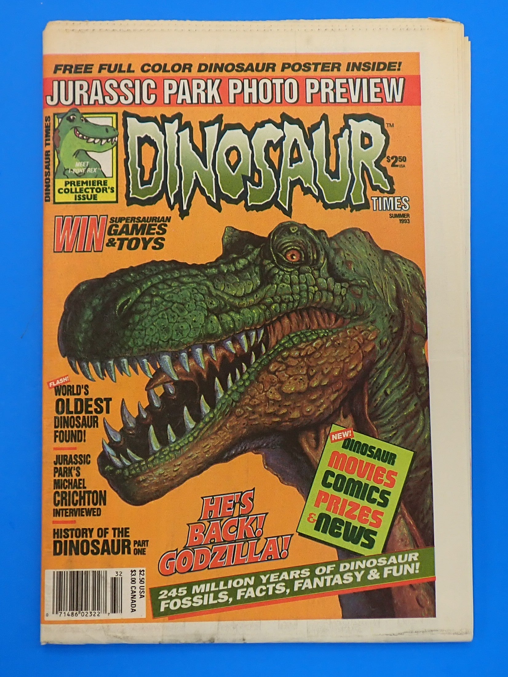 Dinosaur Times (1993) - T-Rex On Cover