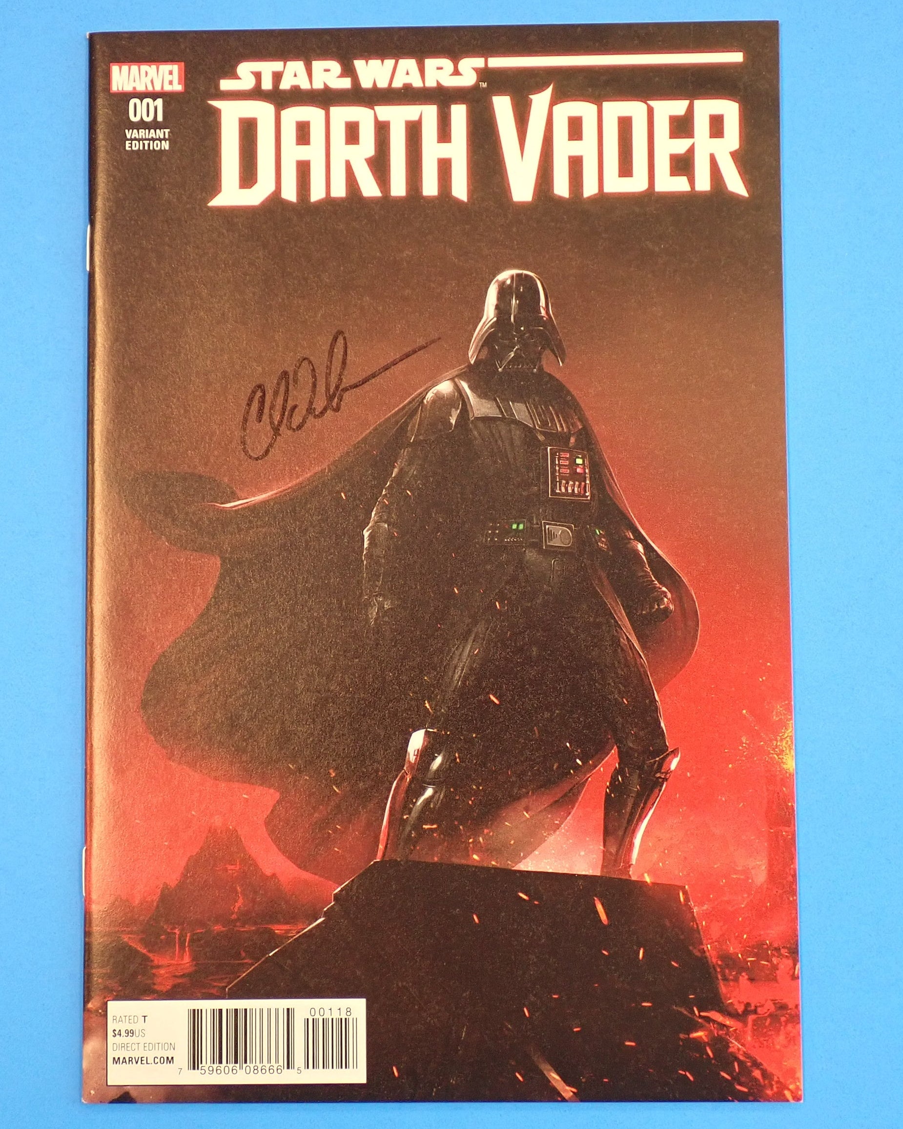 Star Wars Darth Vader #001 Variant (2017) - SIGNED by Charles Soule w/o COA