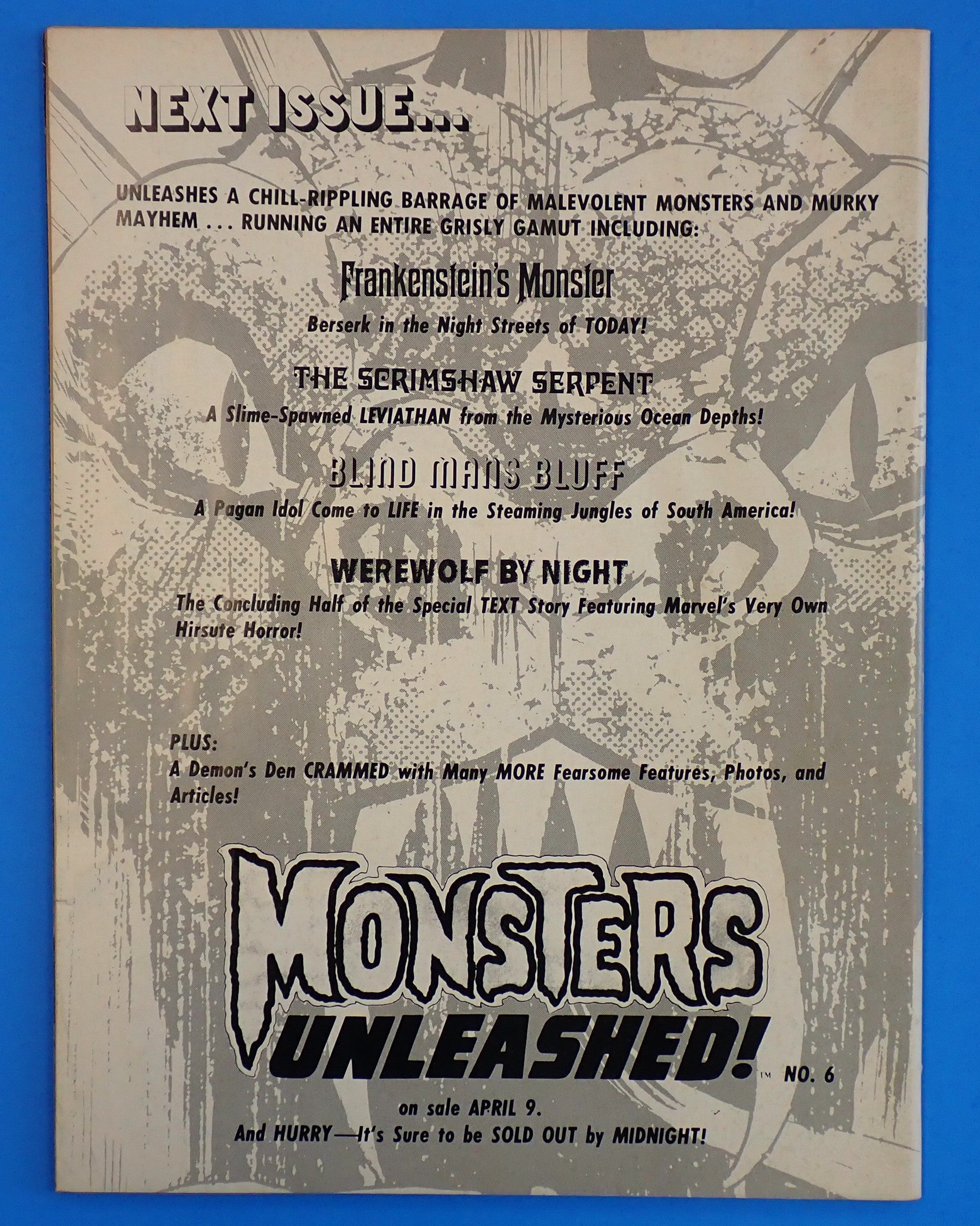 Monsters Unleashed! #5 (1974) - FN/VF (7.0)