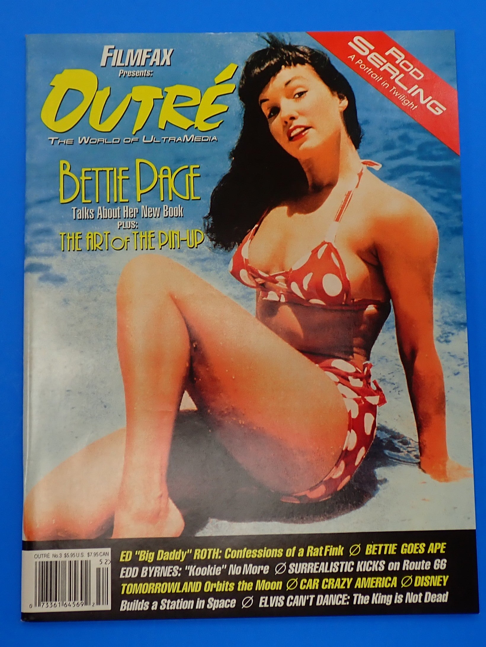 Filmfax Outre #3 (1995) - Bettie Page On Cover