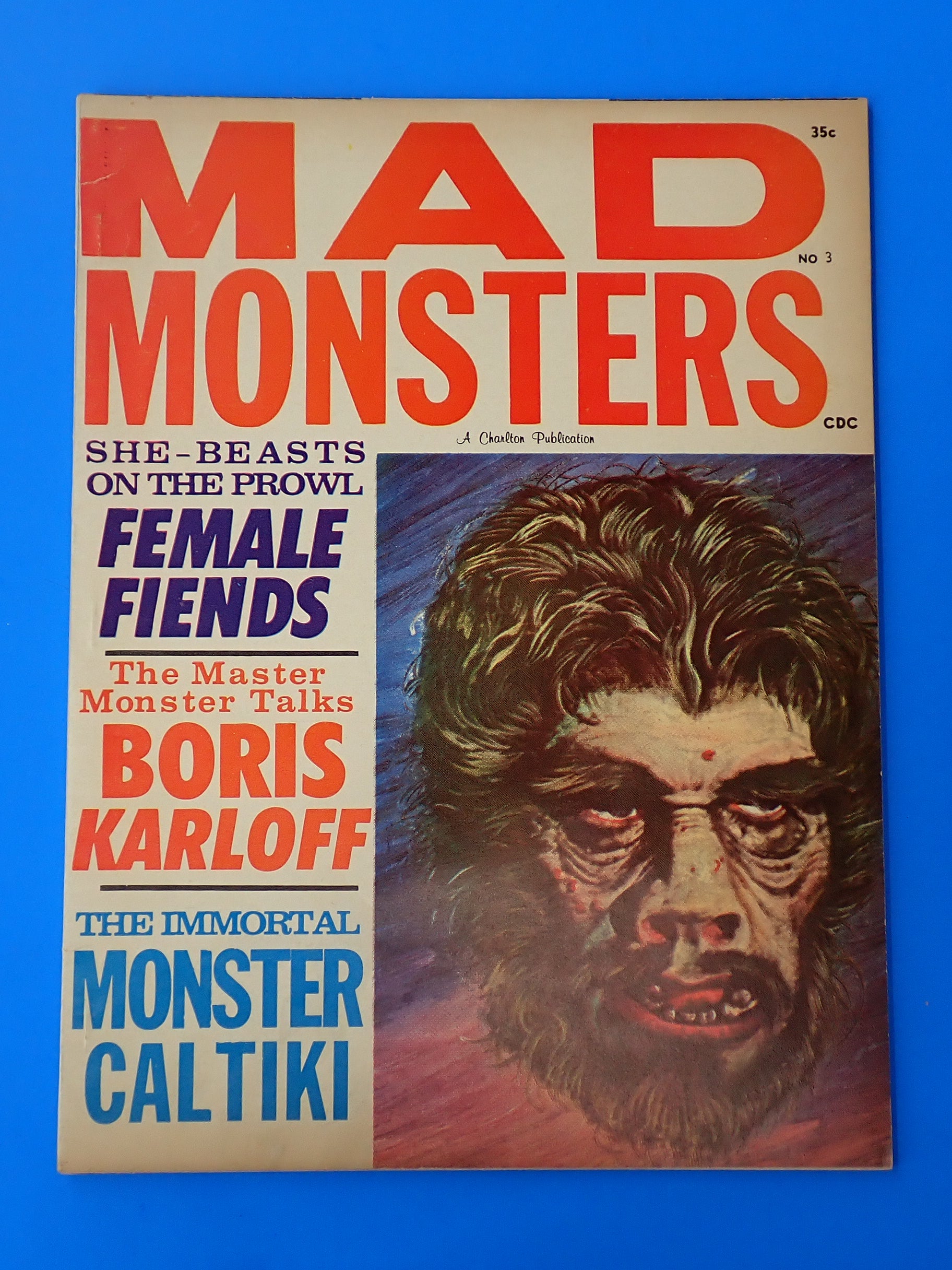 Mad Monsters #3 (1962) - Werewolf On Cover