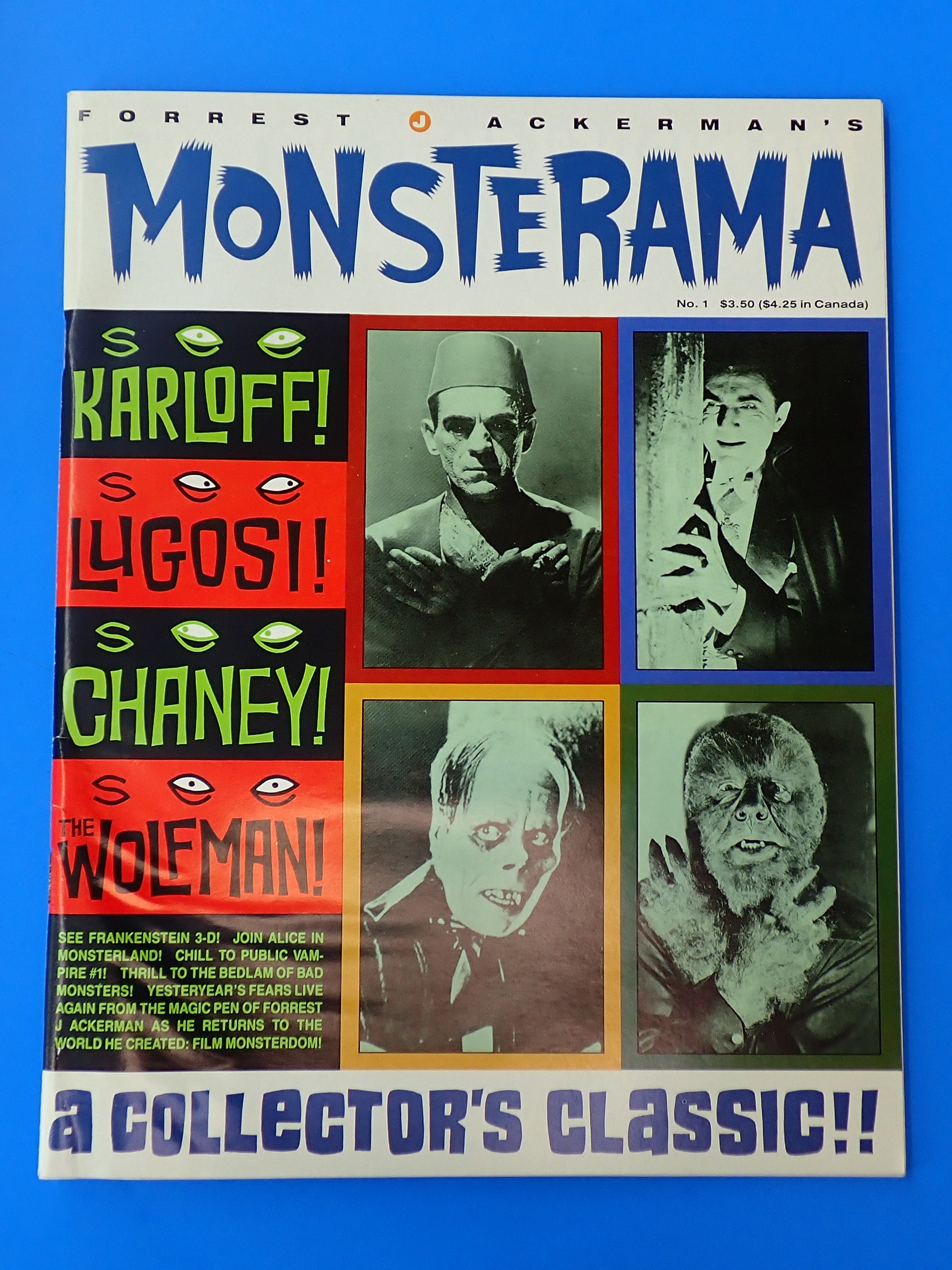 Monsterama #2 (1992) - Some of the 1000 Faces of Lon Chaney Sr. On Cover