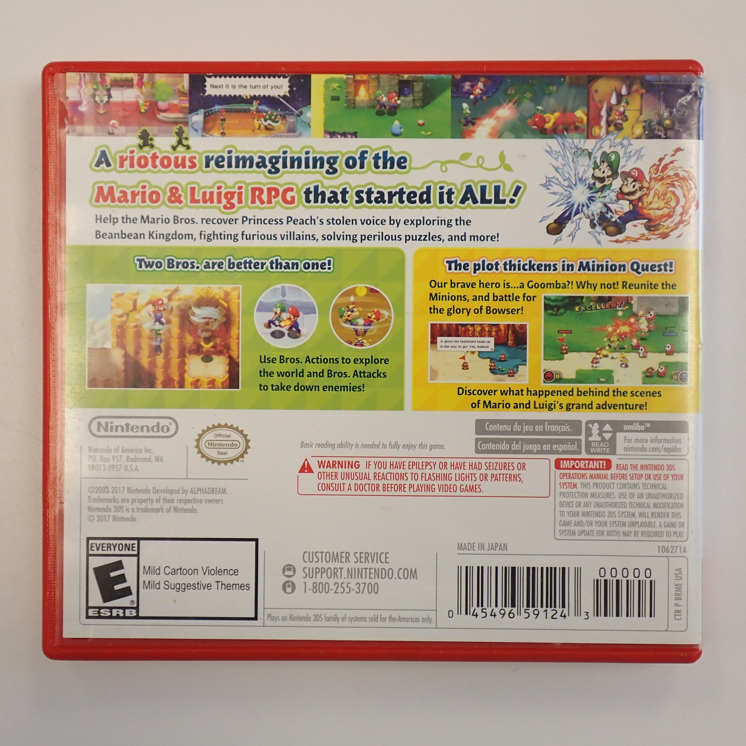 Mario & Luigi Superstar Saga + Bowser's Minions - 3DS