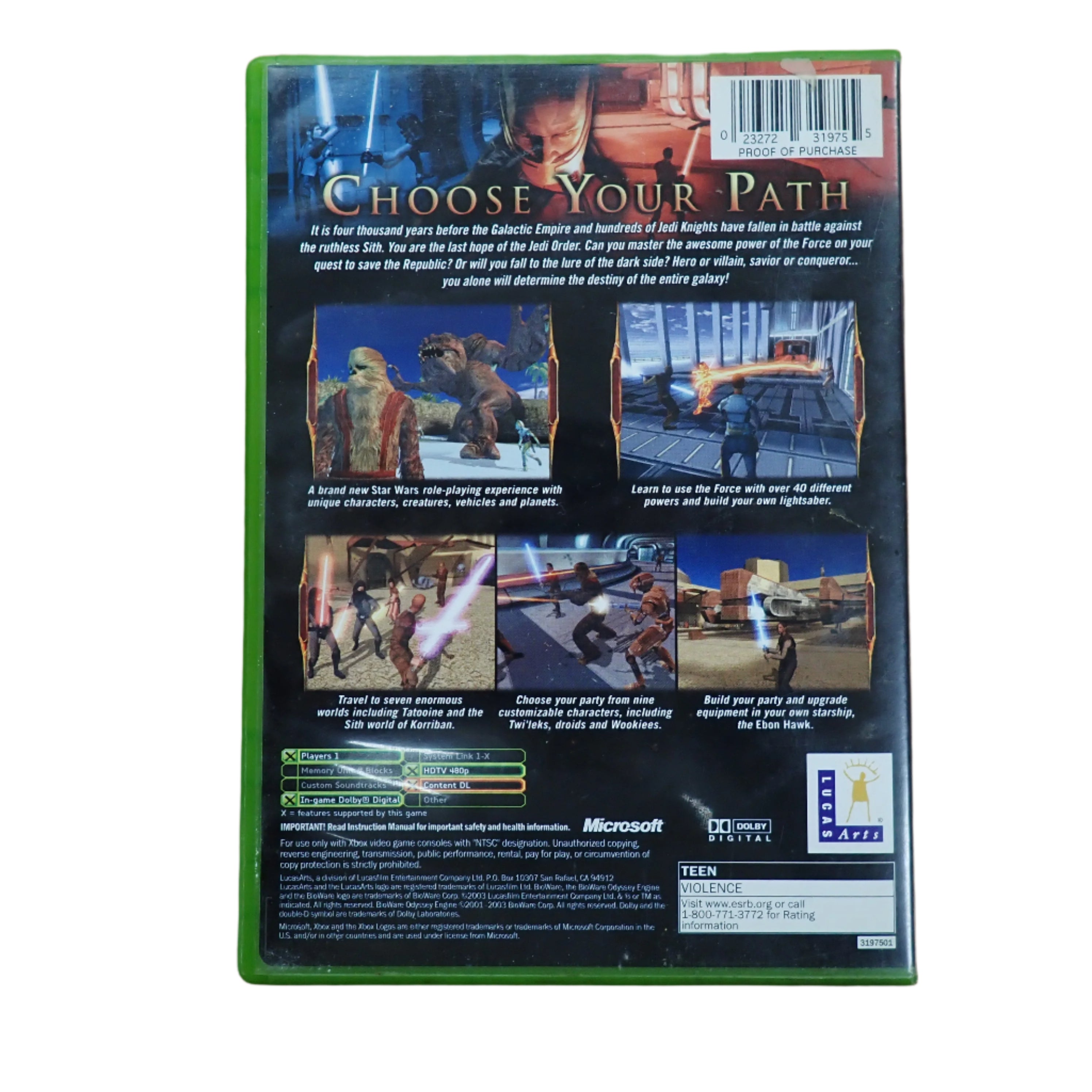 Star Wars Knight of the Old Republic - Xbox