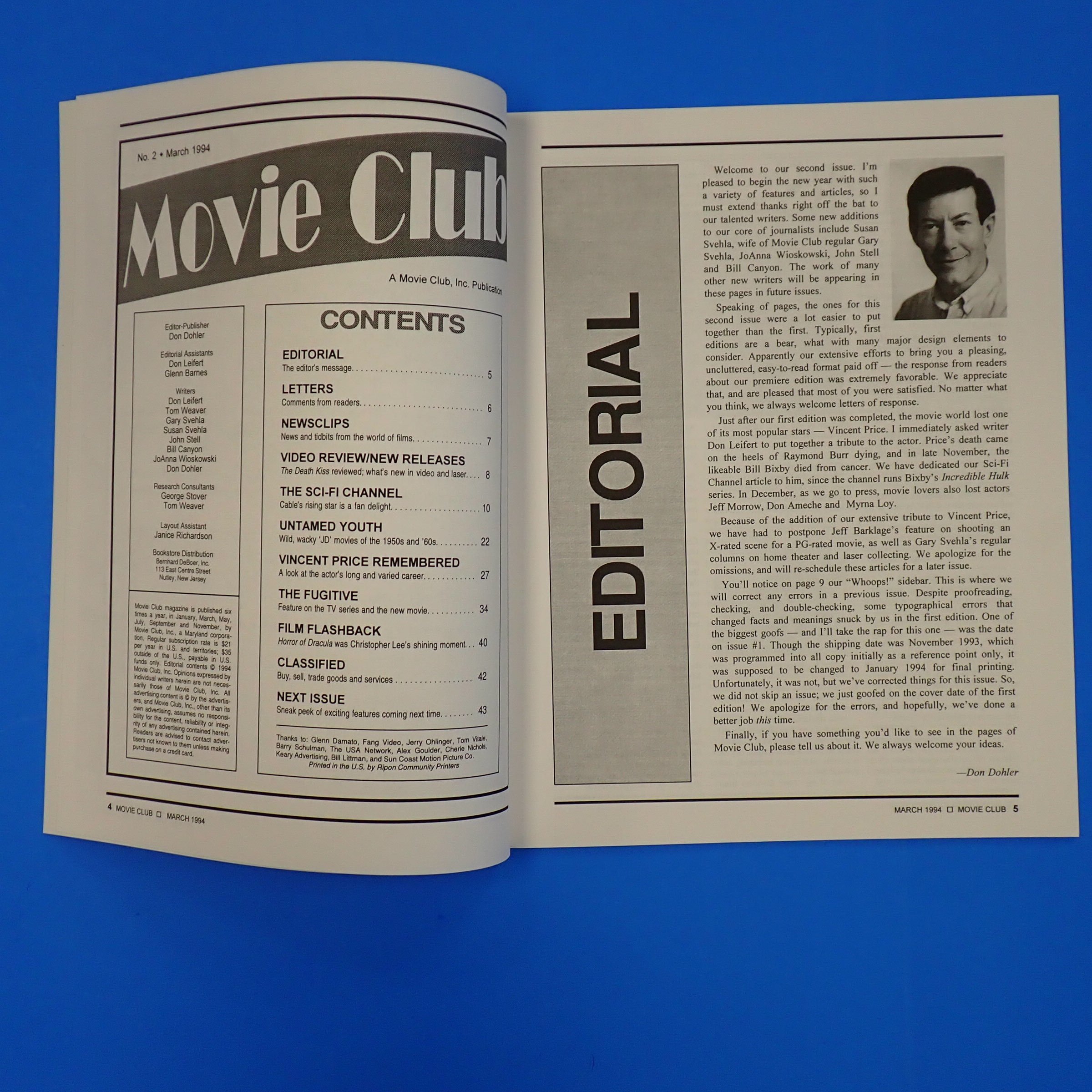 Movie Club Magazine #2 (1993)