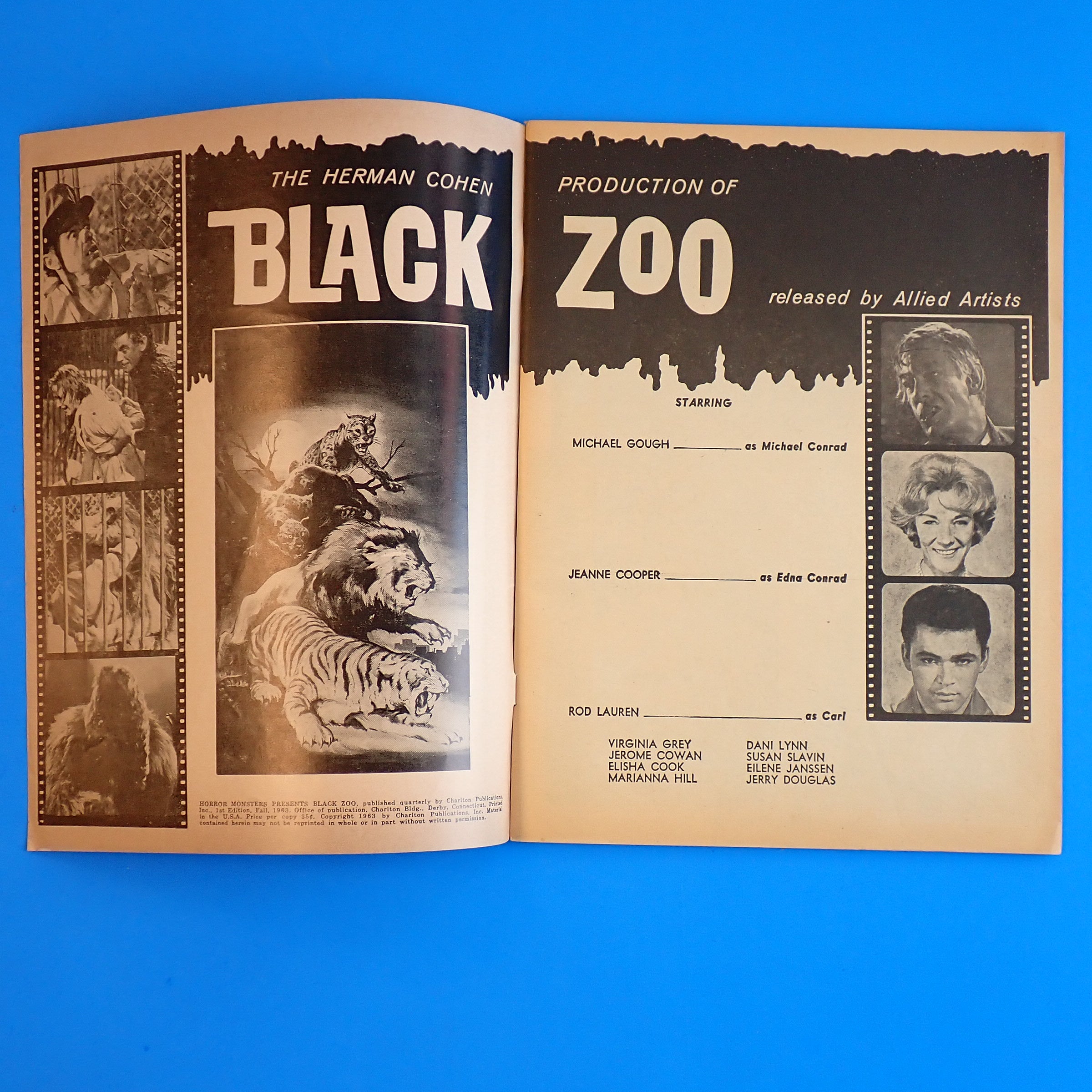 Horror Monsters Presents: Black Zoo #1 (1963)