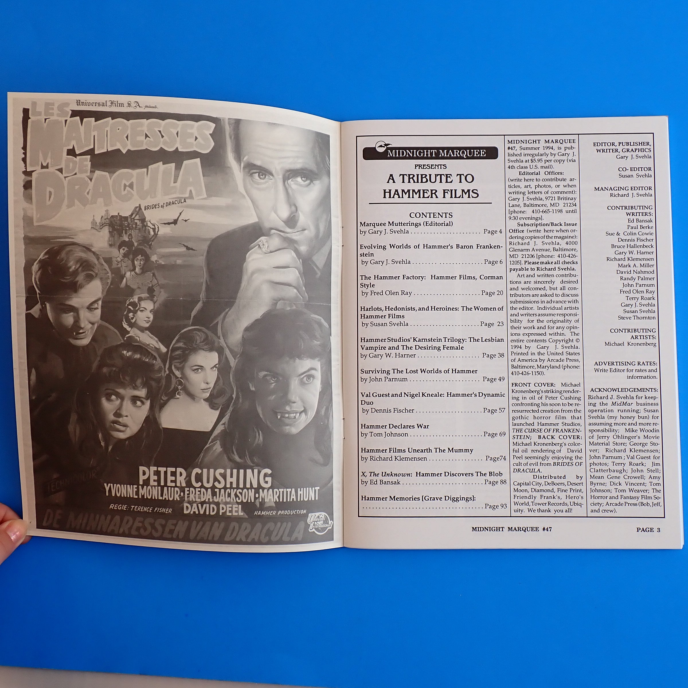 Midnight Marquee Presents: A Tribute to Hammer Films #47 (1993)