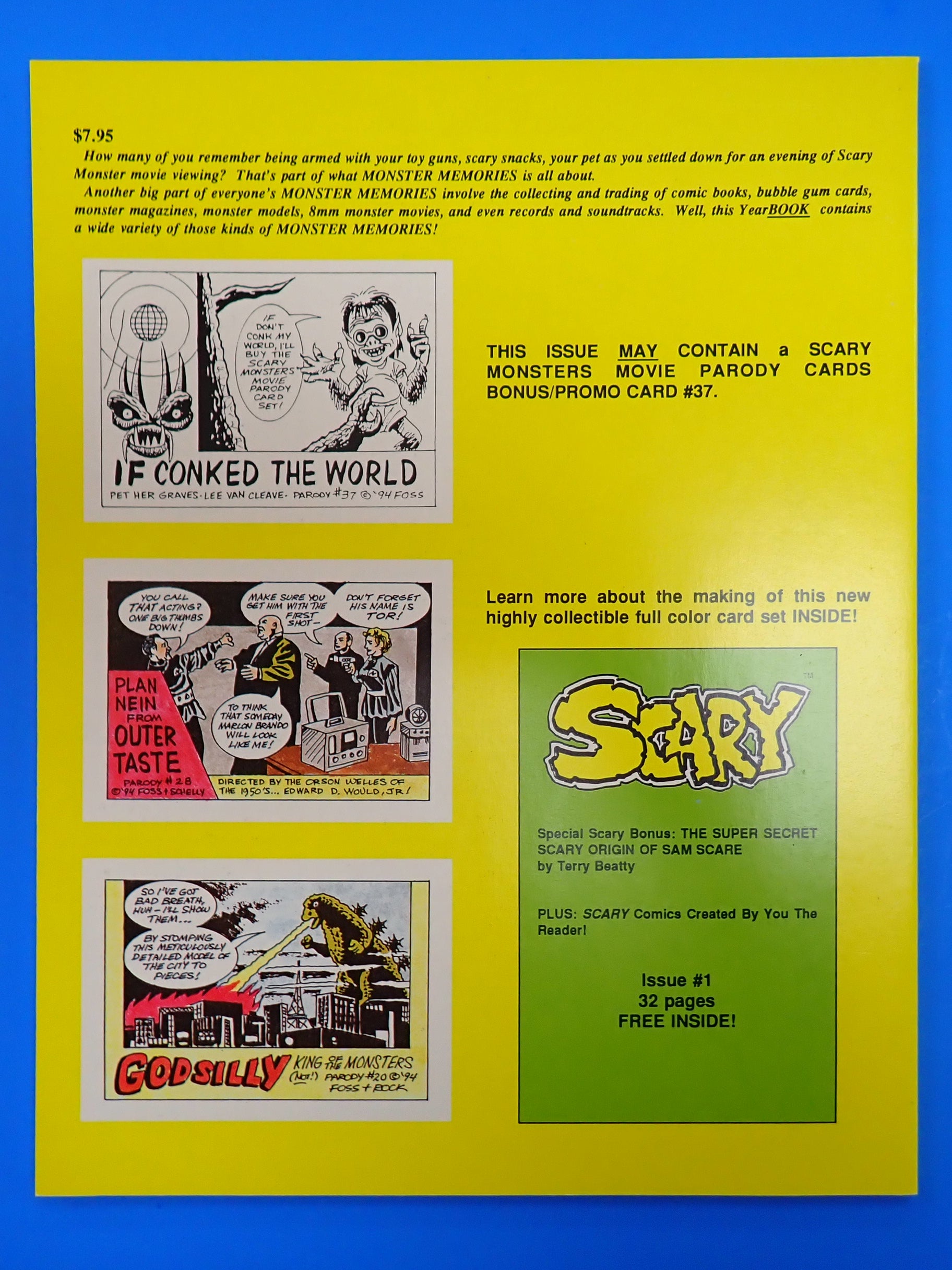 Scary Monsters - Monster Memories 1995 Yearbook #3