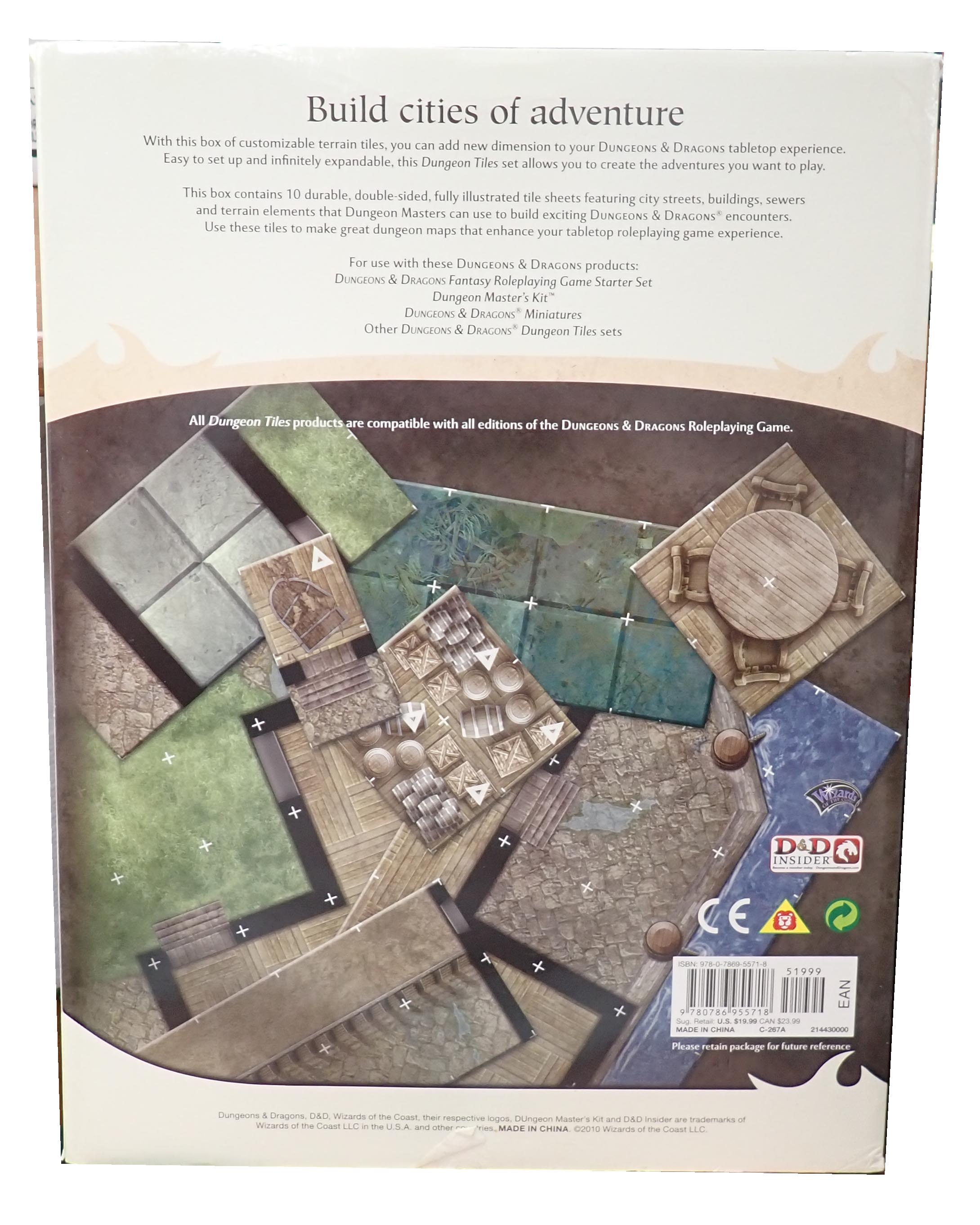 D&D Essentials Dungeon Tiles Master Set The City [Pre-Owned]