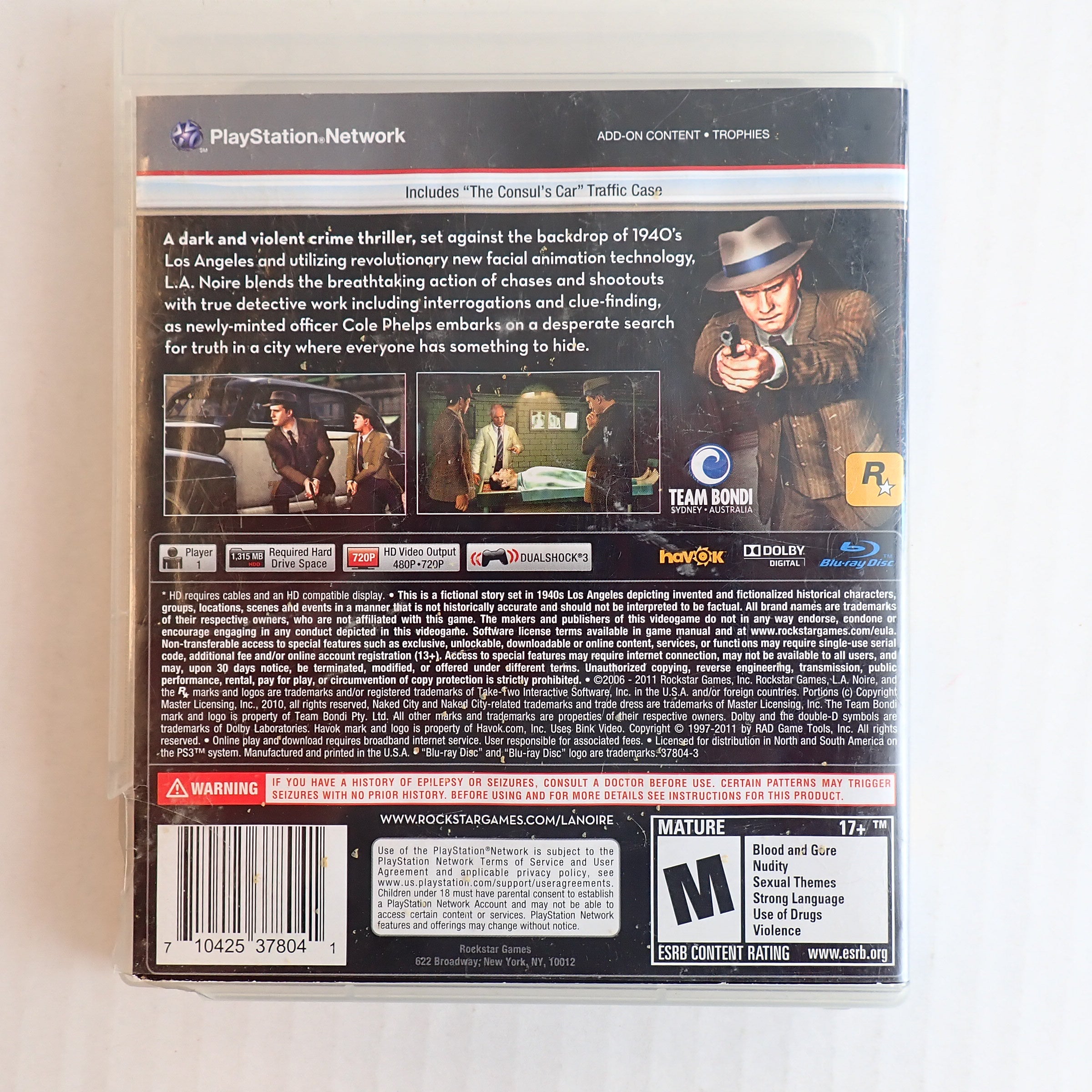 L.A. Noir - PS3 [Pre-Owned]