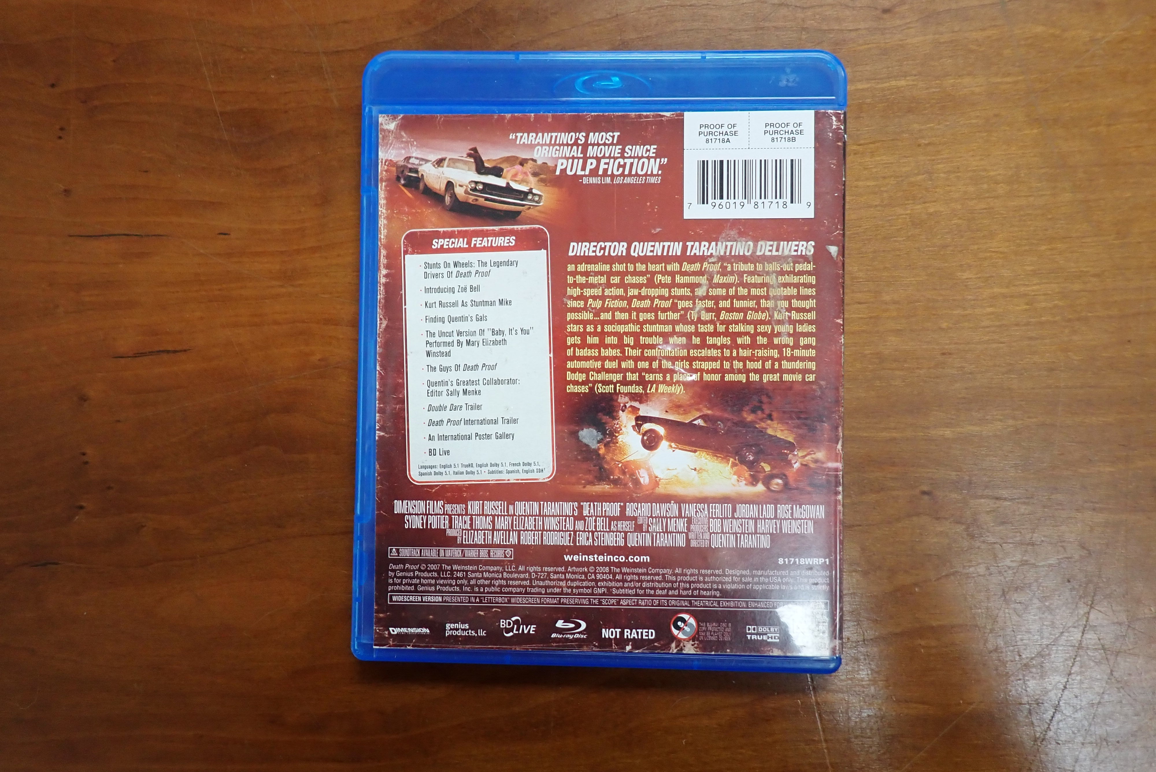 Death Proof - Blu-Ray
