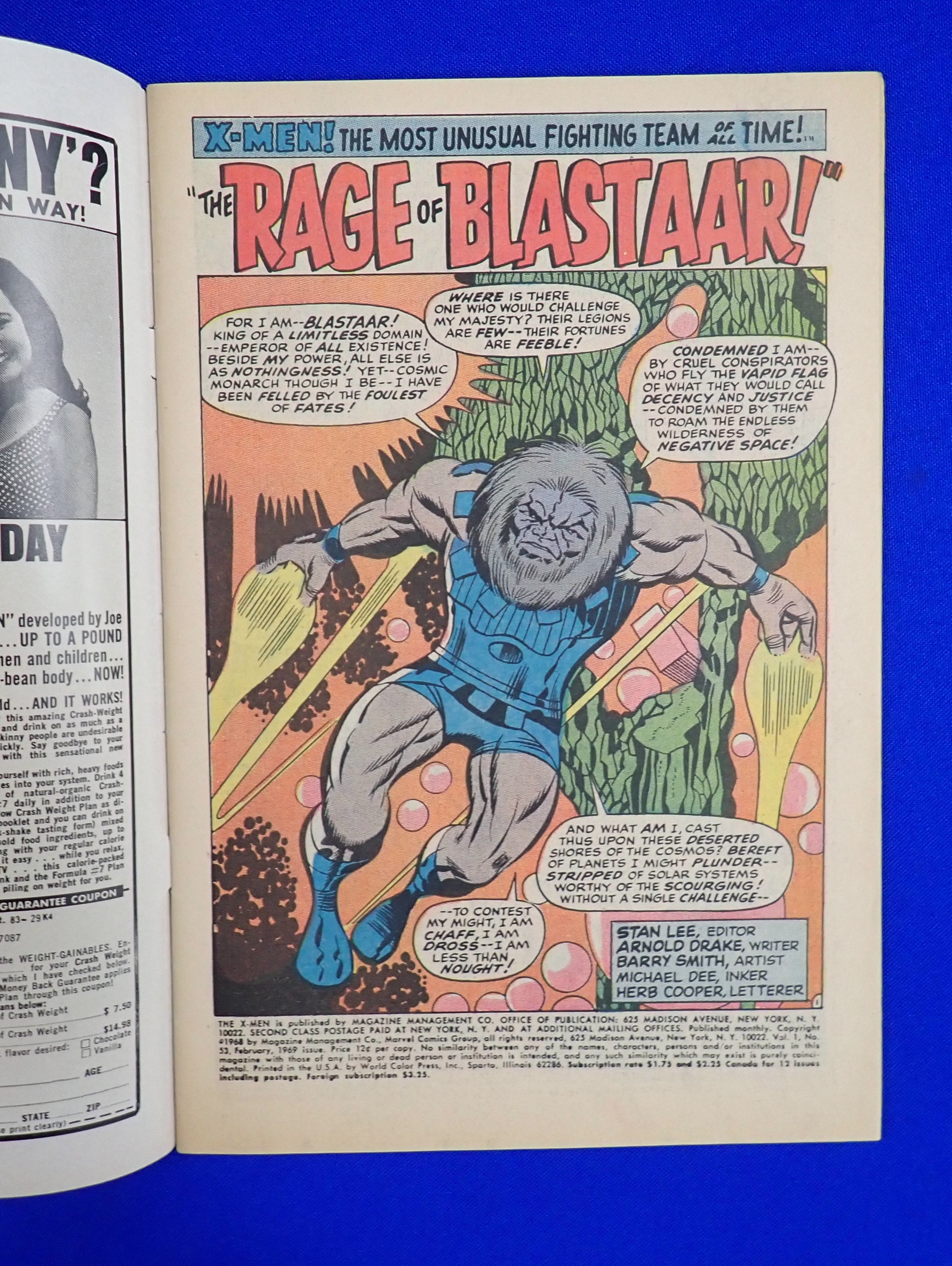 X-Men #53 (1969) - VG/FN (5.0) - Best Origin