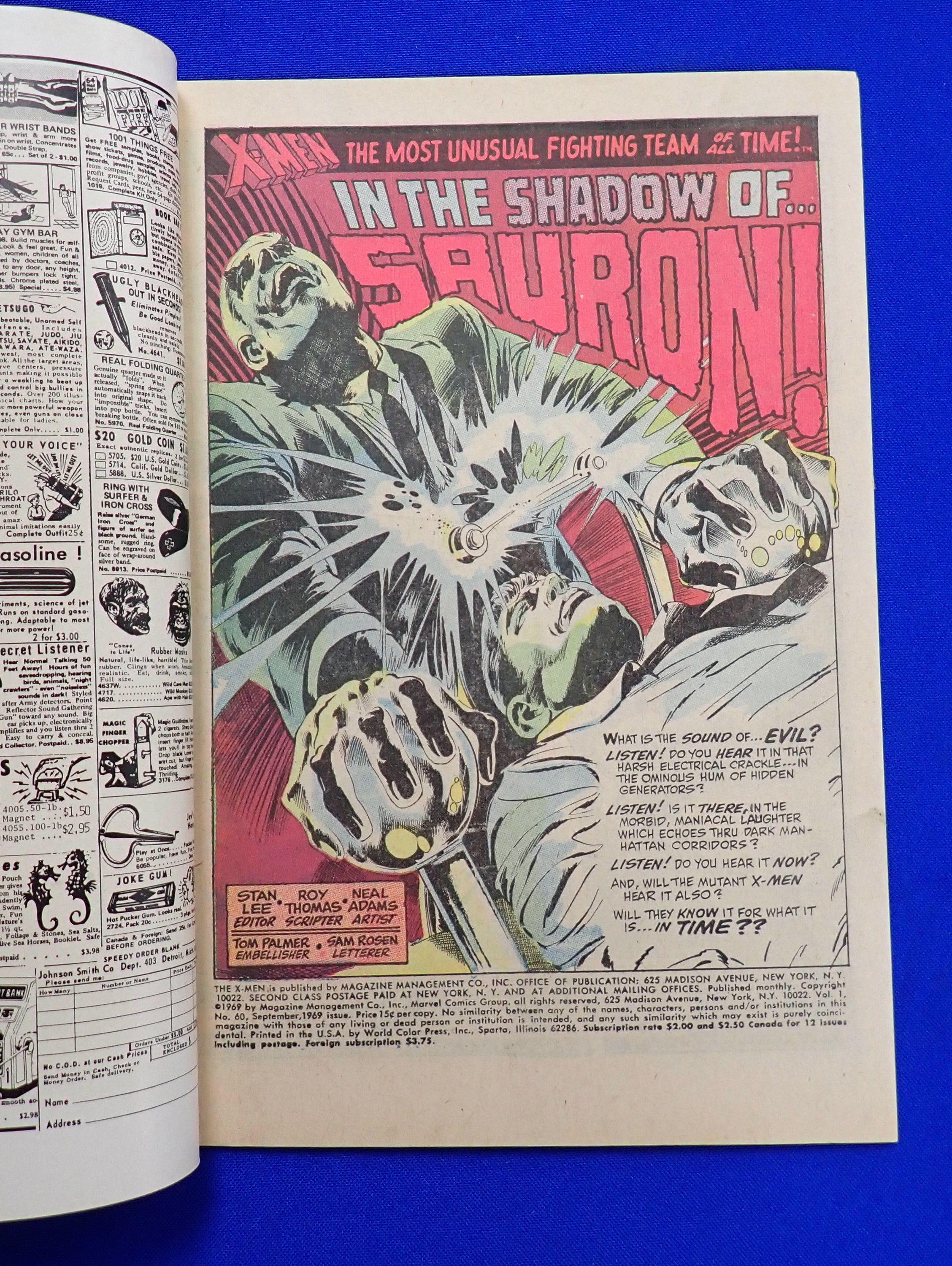 X-Men #60 (1969) - FN-FN+ (6.0-6.5) - 1st Appearance of Sauron