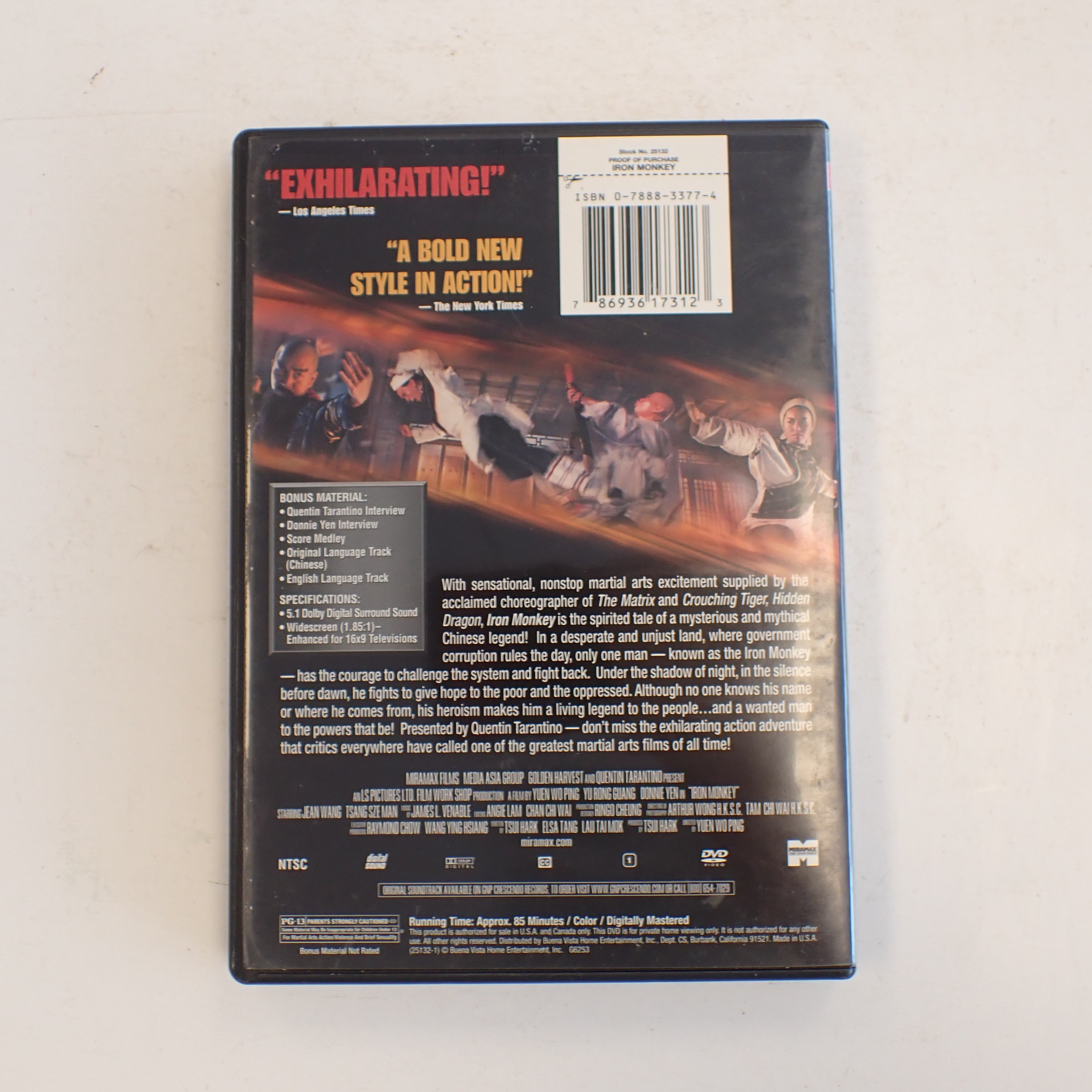 Iron Monkey - DVD
