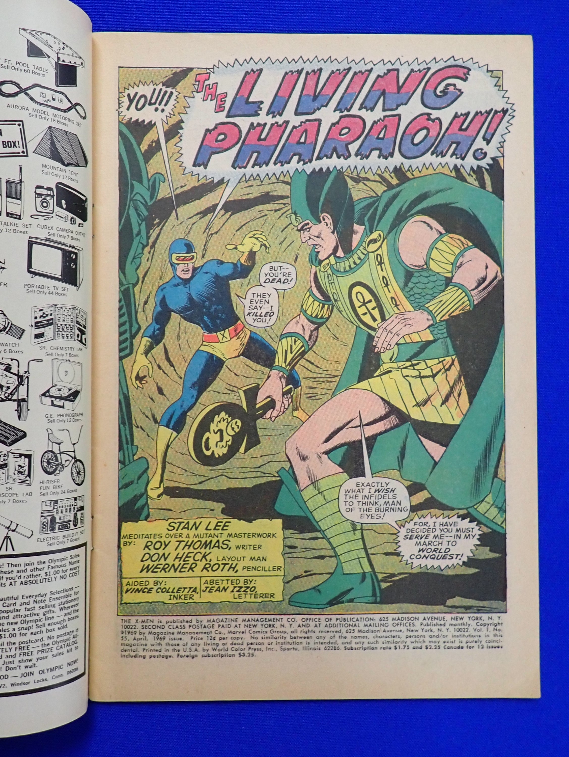 X-Men #55 (1969) - VG/FN (5.0-5.5) - Origin of Angel