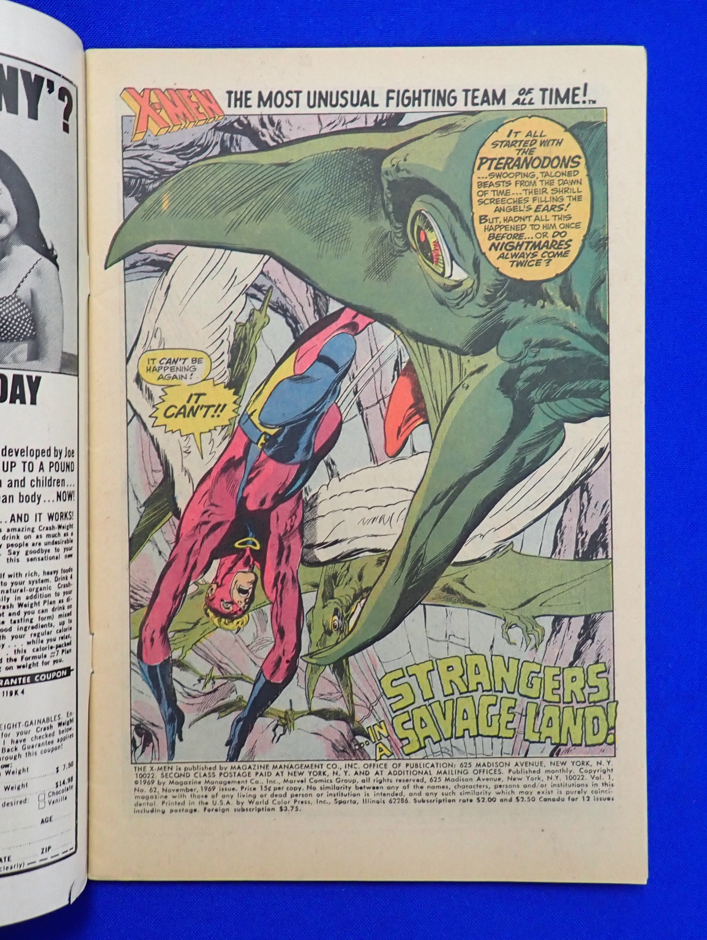 X-Men #62 (1969) - VG-FN (5.0-5.5) - 1st Appearance of Savage Land mutates