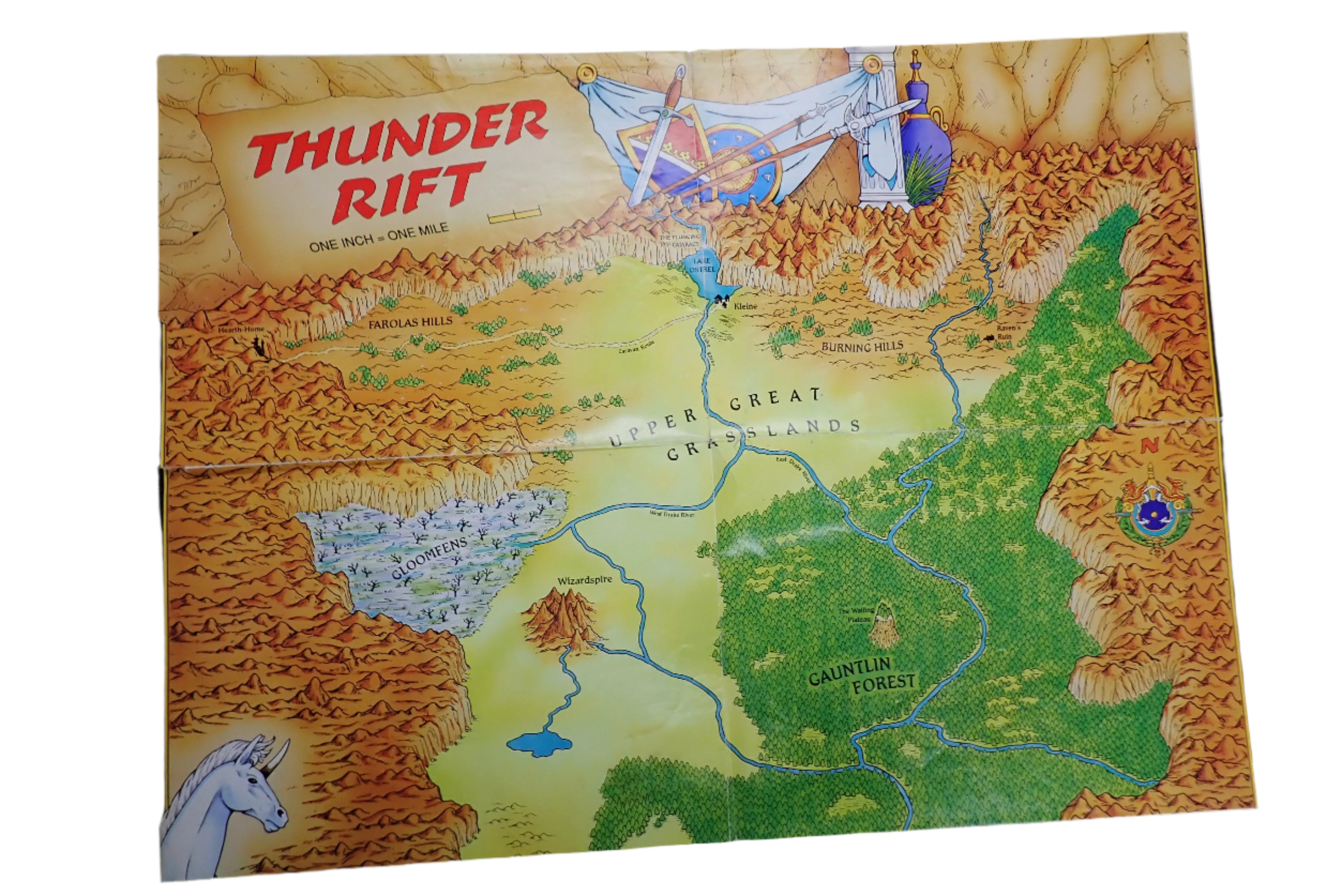 D&D Gazetteer Book One: The Dungeon Master's Sourcebook + Two Maps (USED)
