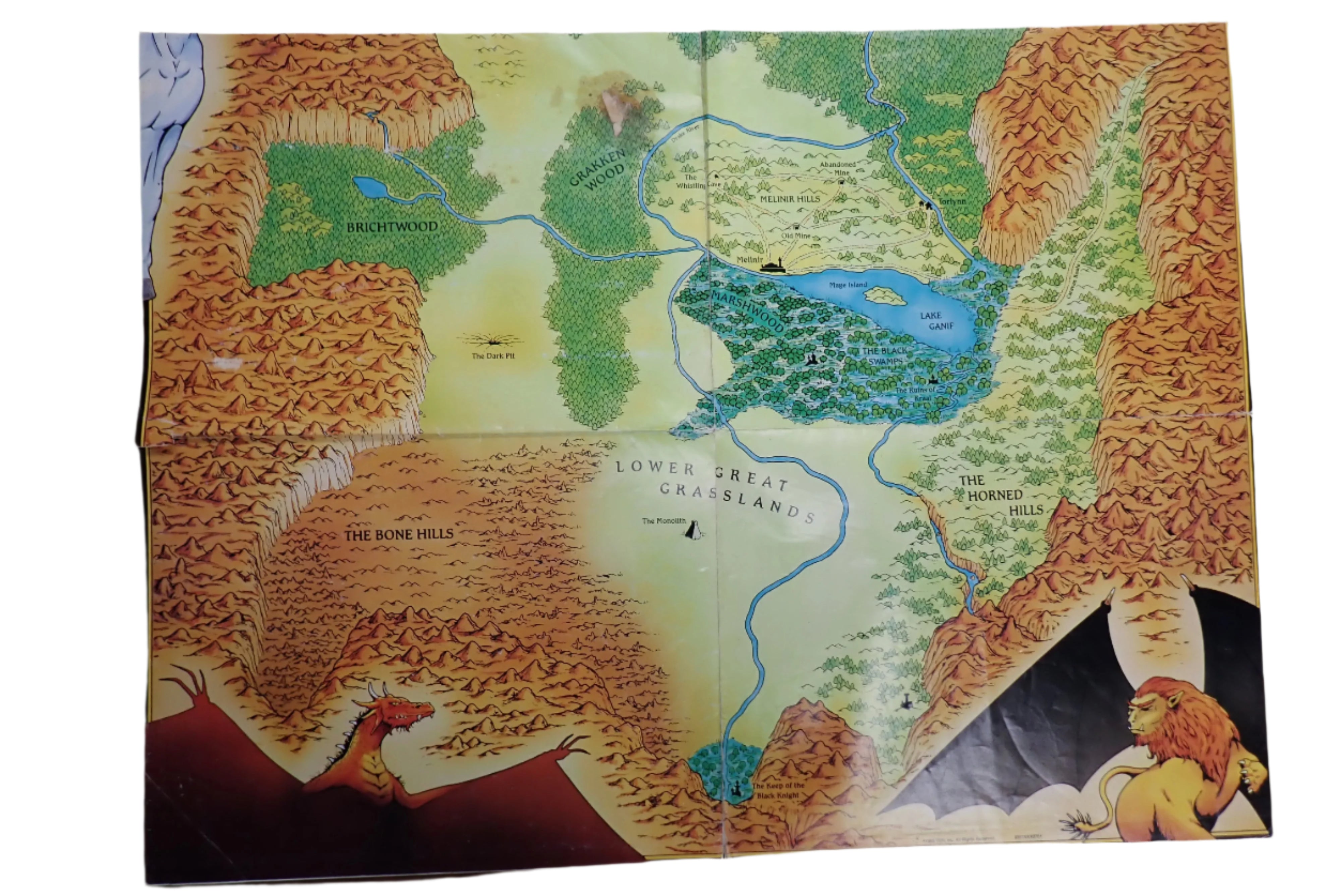 D&D Gazetteer Book One: The Dungeon Master's Sourcebook + Two Maps (USED)